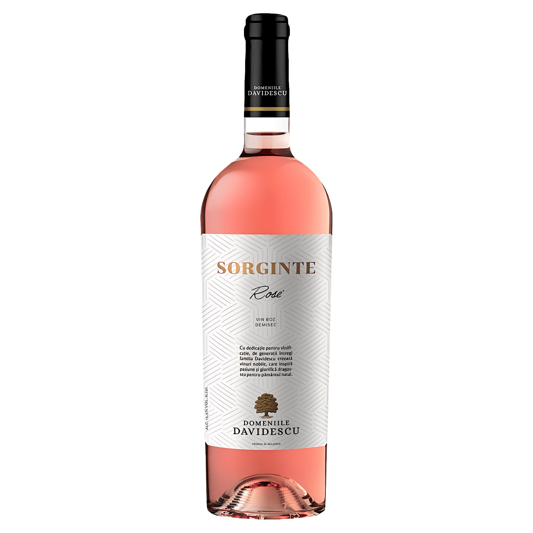 Vin rose demisec Domeniile Davidescu Sorginte Rose, 13%, 0.75 l
