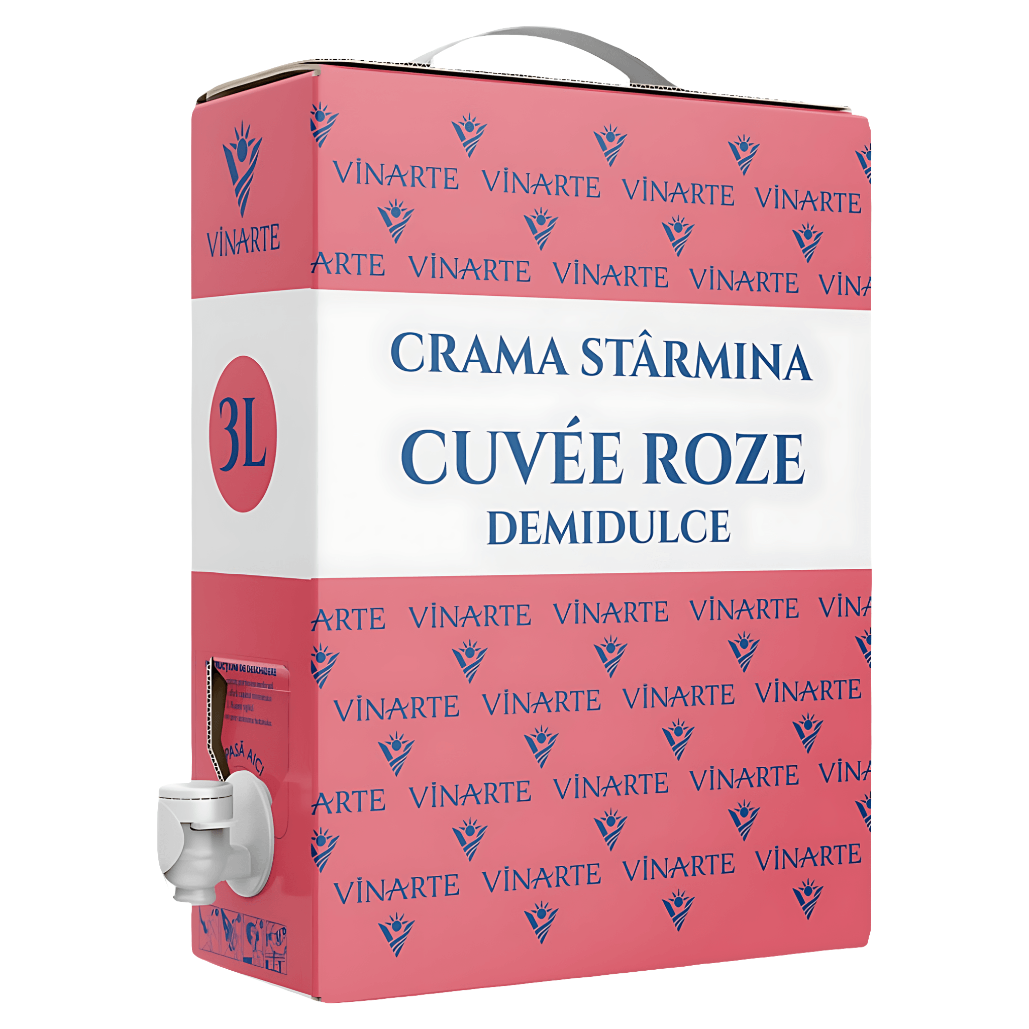 Vin rose demidulce Vinarte Crama Starmina, Varietal, 3 l