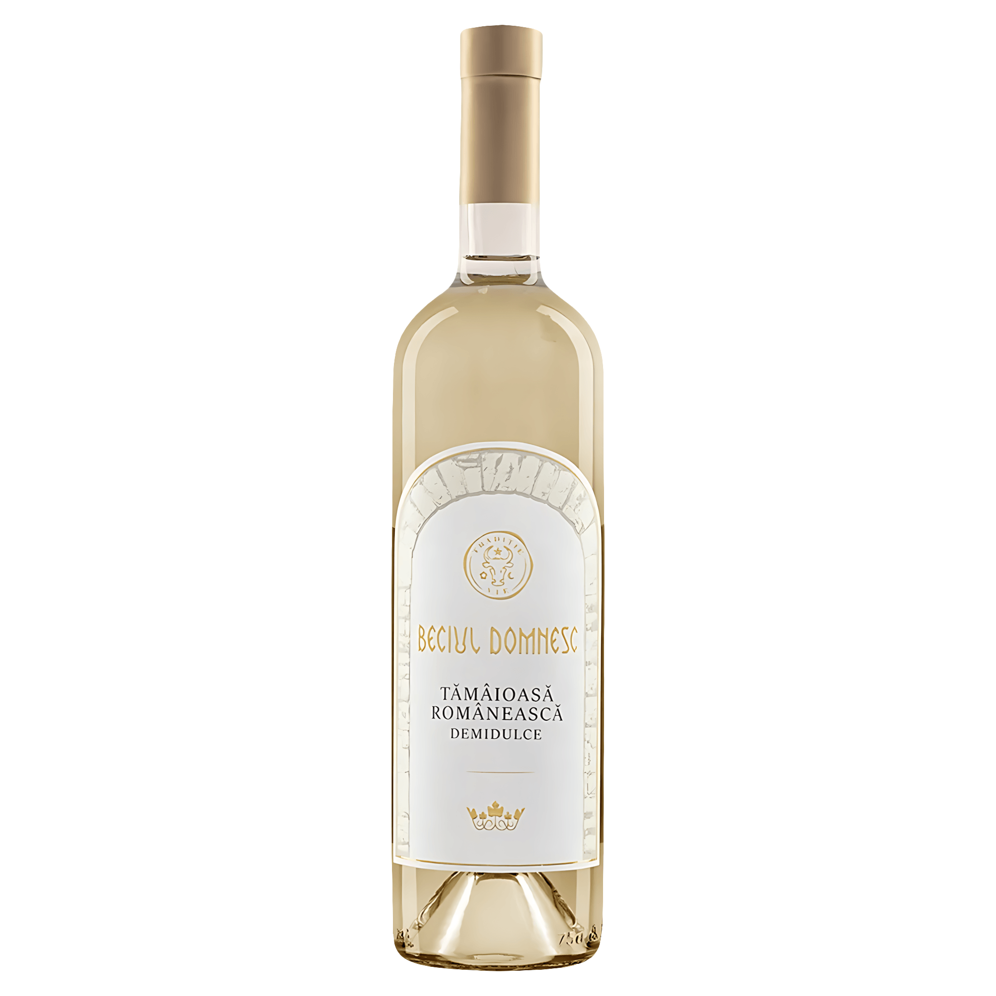 Vin alb demidulce Beciul Domnesc Tamaioasa Romaneasca, 0.75 l