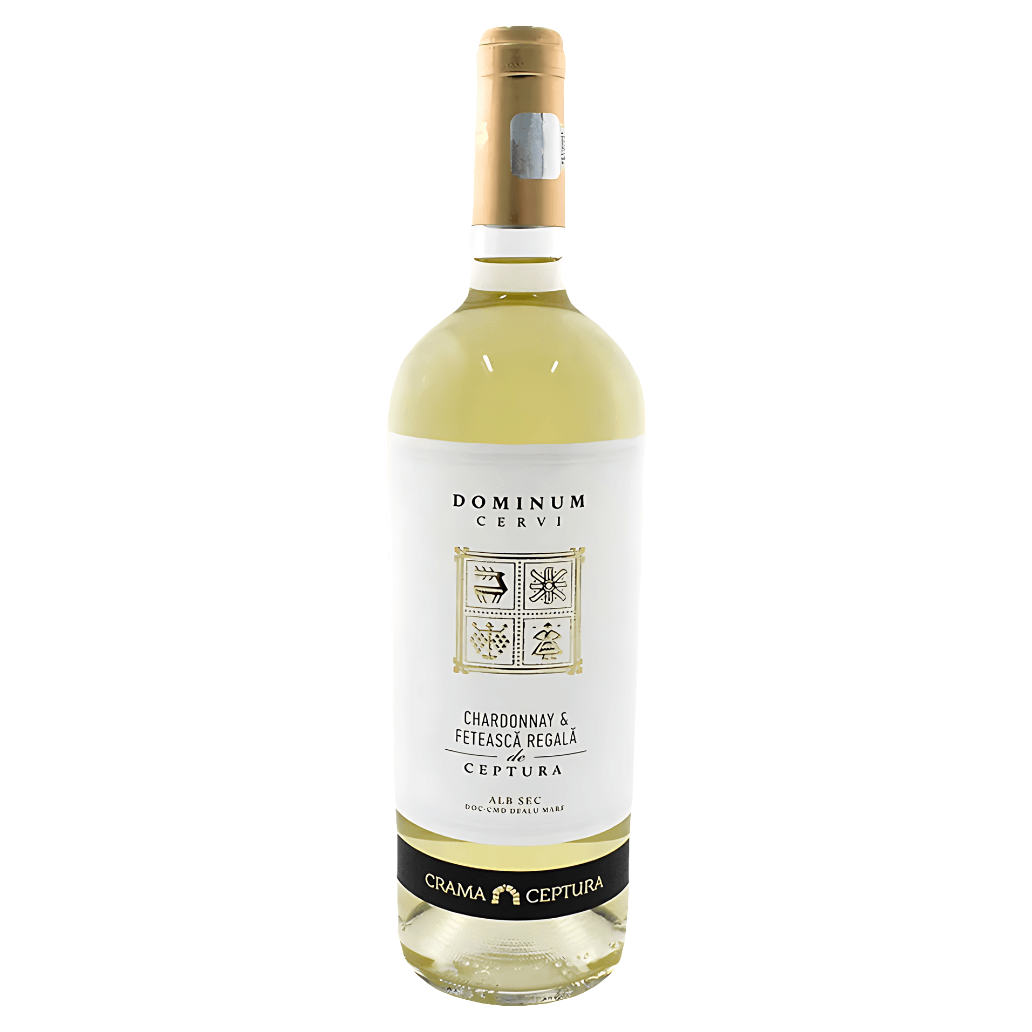Vin alb sec Ceptura Dominum Feteasca Regala & Chardonnay, 12.5%, 0.75 l