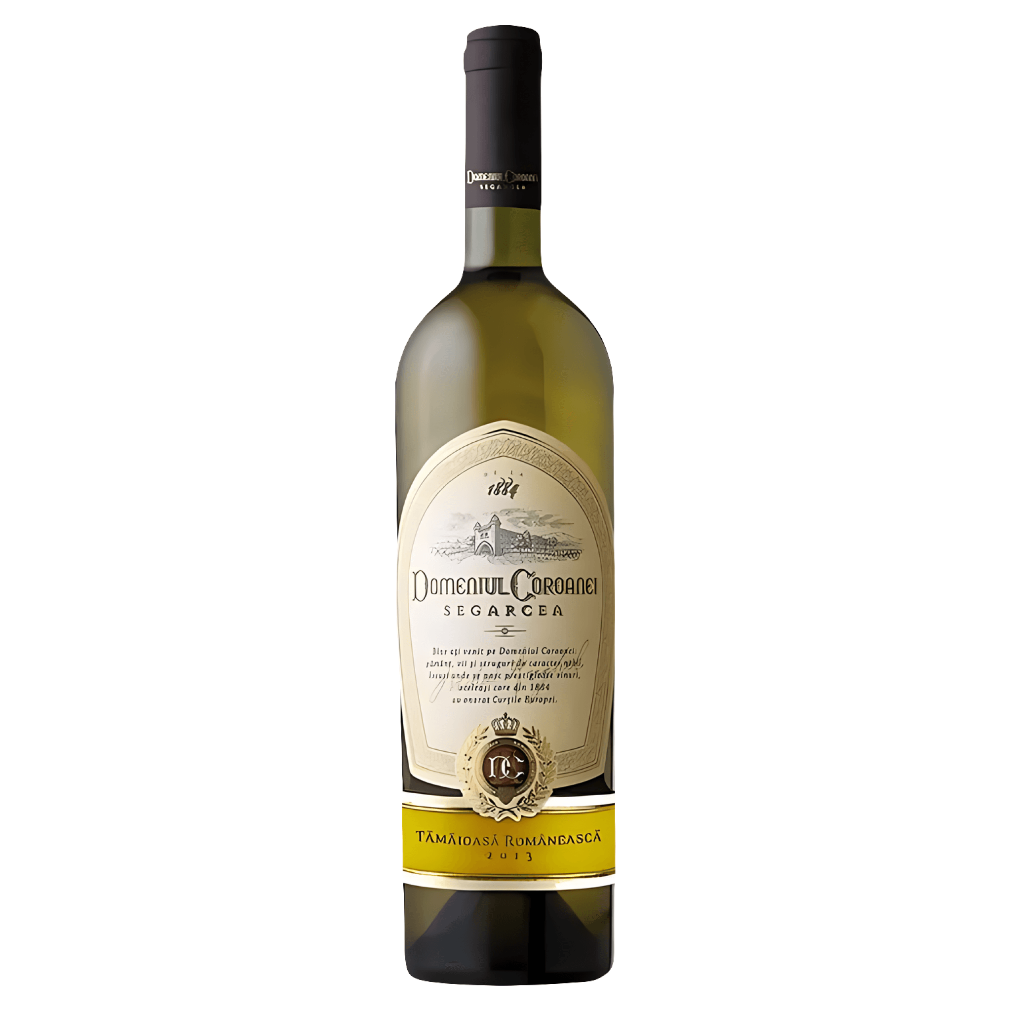 Vin alb sec Domeniul Coroanei Segarcea Elite, Tamaioasa Romaneasca 0.75 l