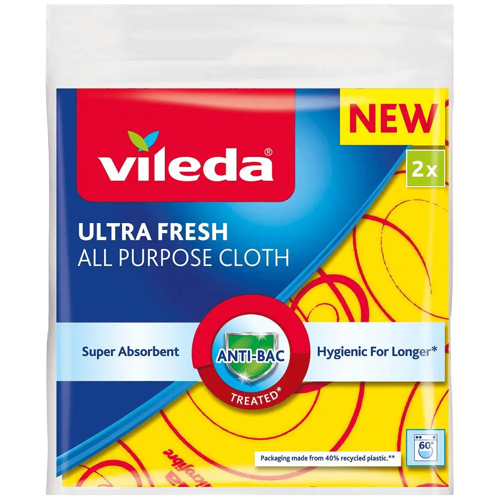Laveta universala Vileda Ultrafresh, 34 x 34 cm
