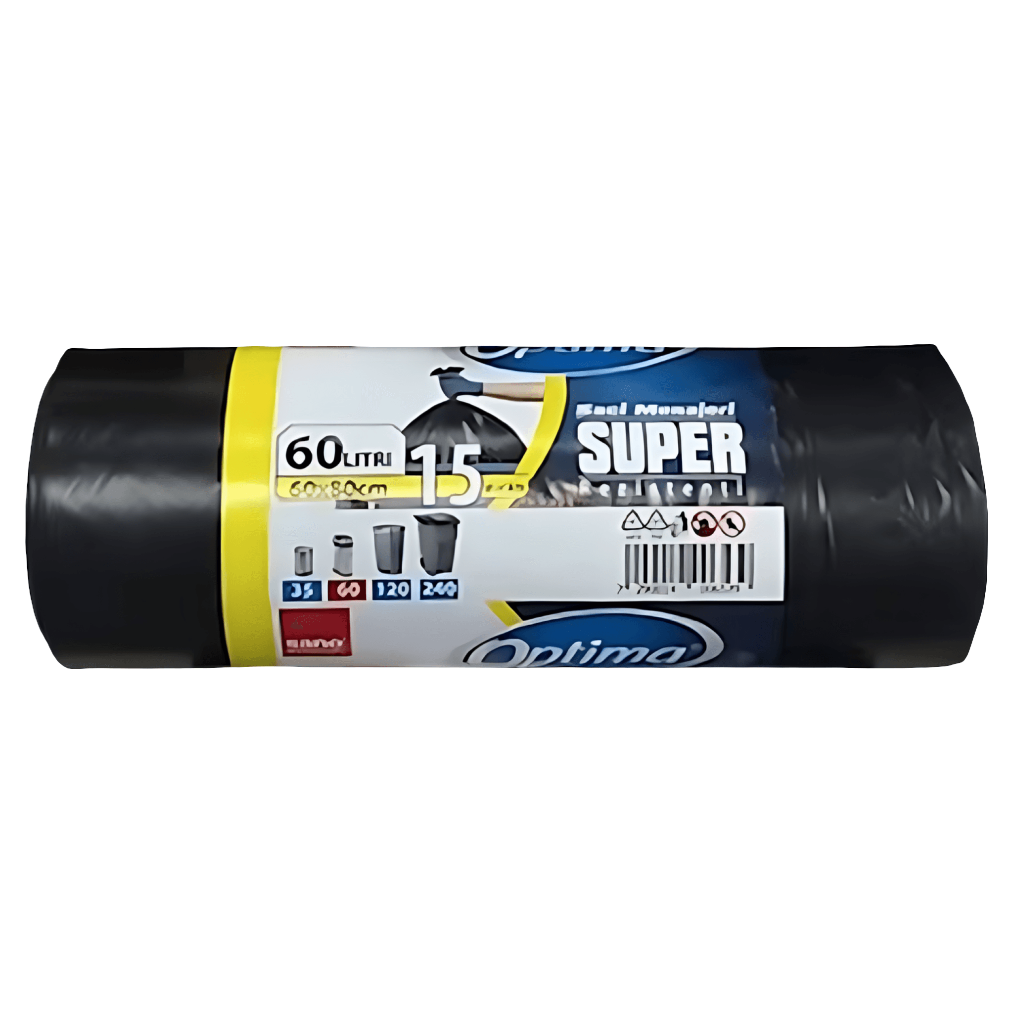 Saci menajeri negri Sano, 60 l, 15 bucati