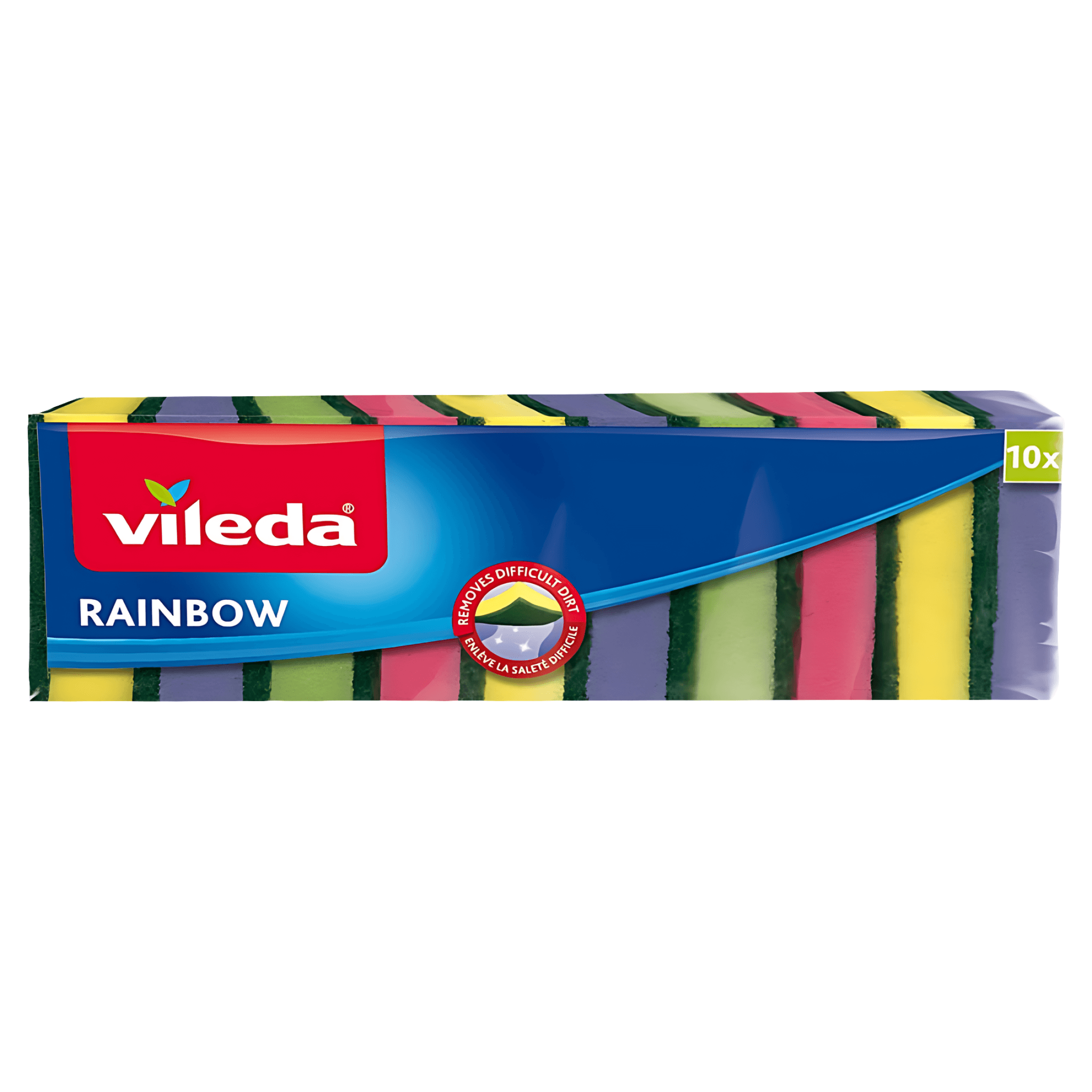 Burete de vase Vileda Rainbow, 10 bucati
