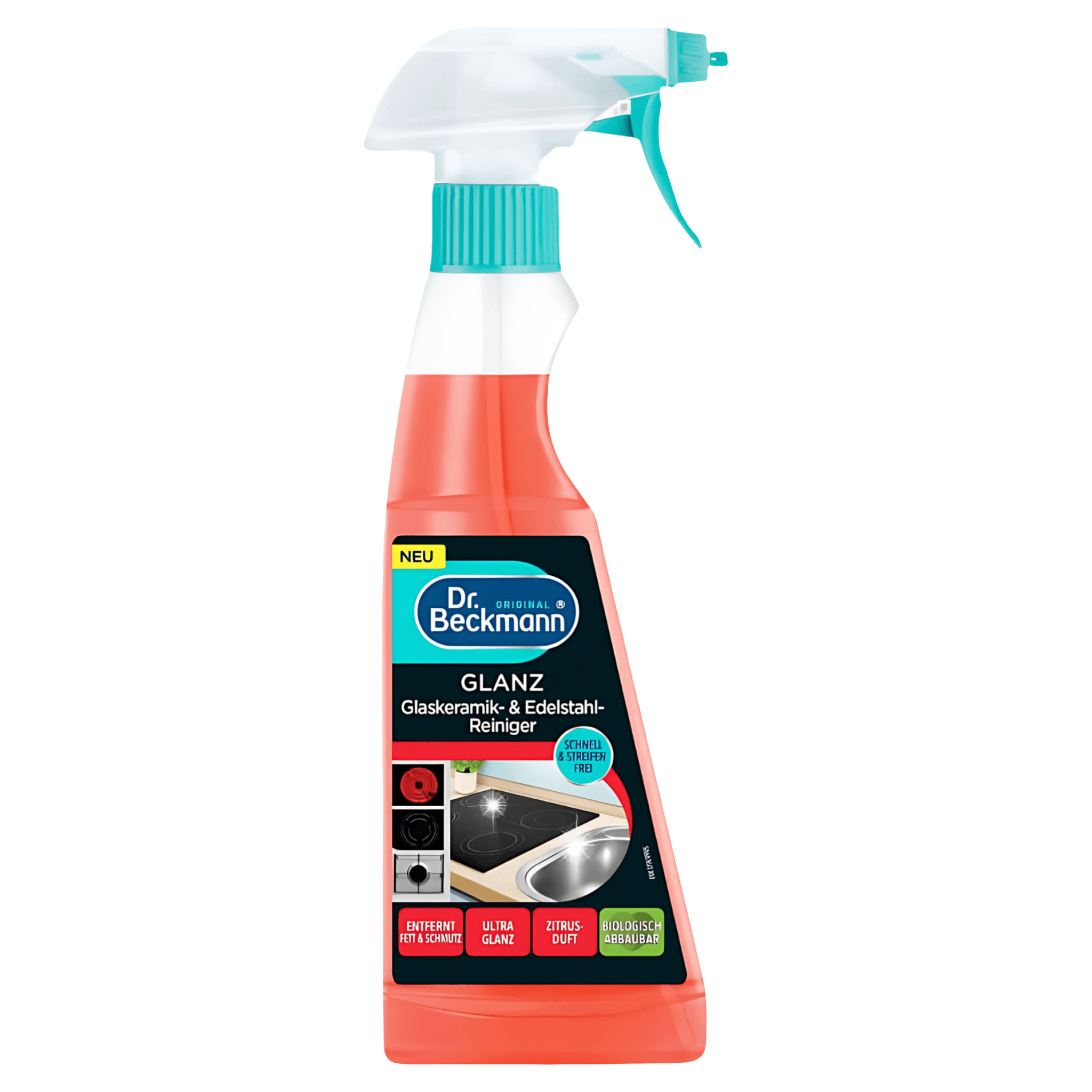 Solutie pentru ceramica si otel Dr. Beckmann Shine, 250 ml