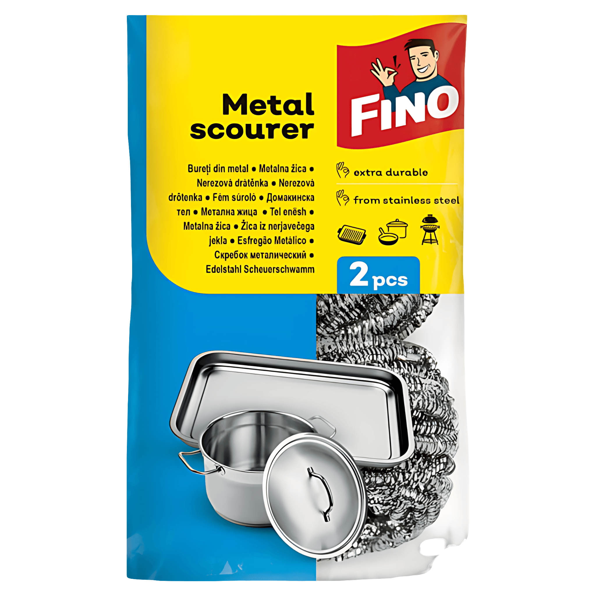 Bureti de bucatarie Fino, din metal, 2 bucati