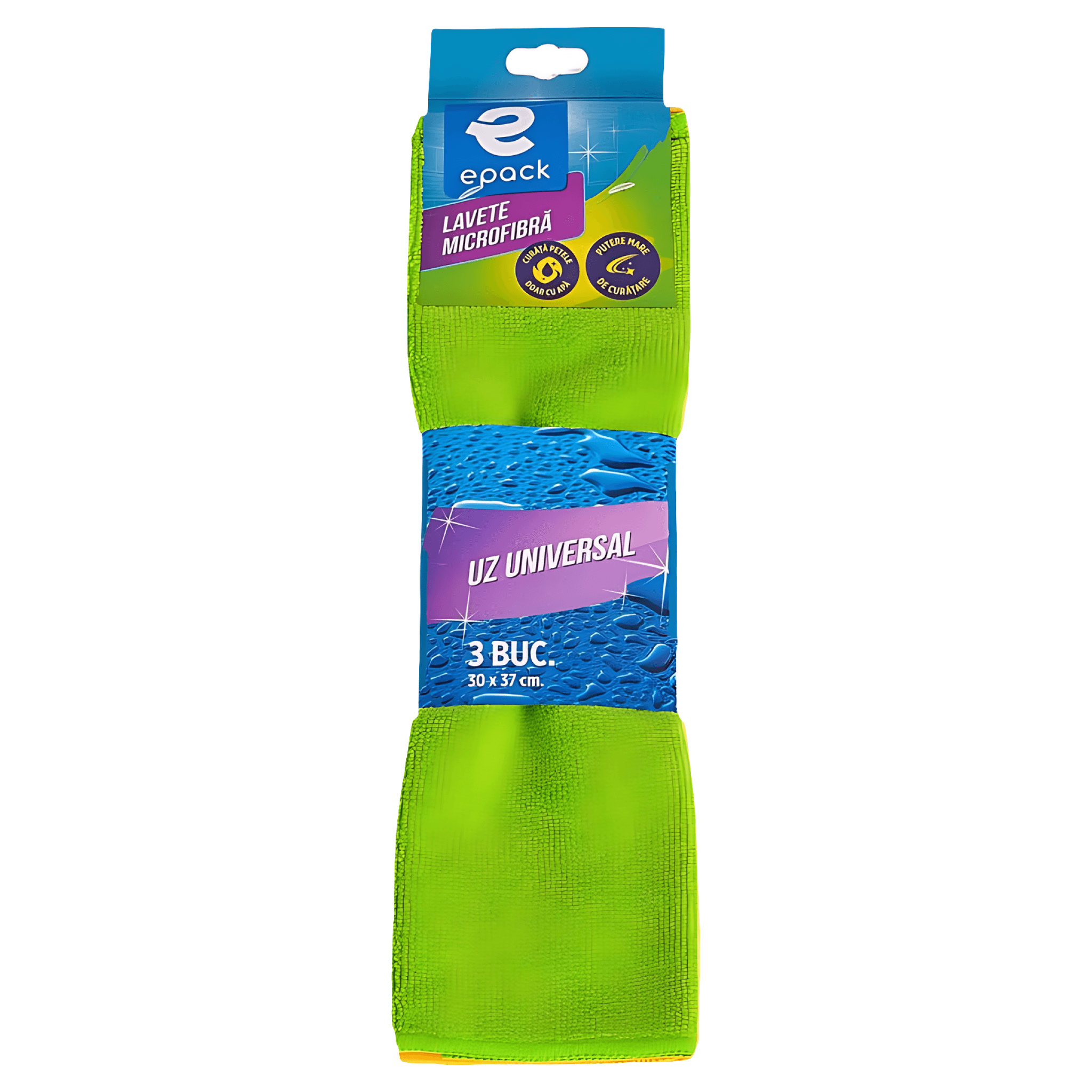 Lavete universale din microfibra Epack, 3 bucati