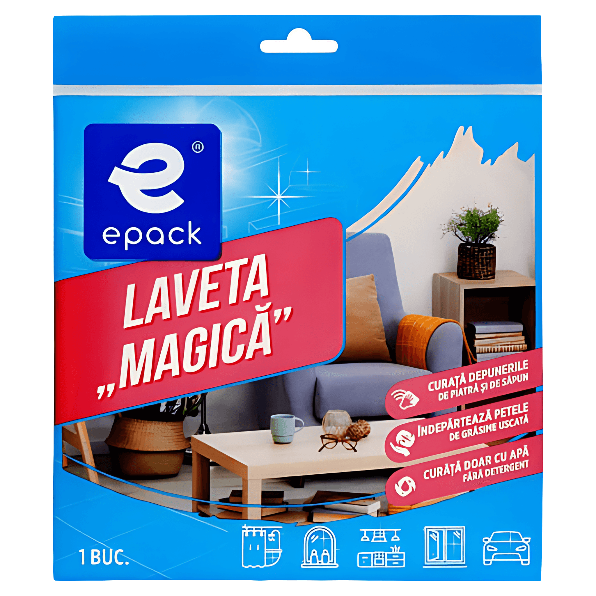 Laveta Magica Epack, 38 x 40 cm, 1 bucata