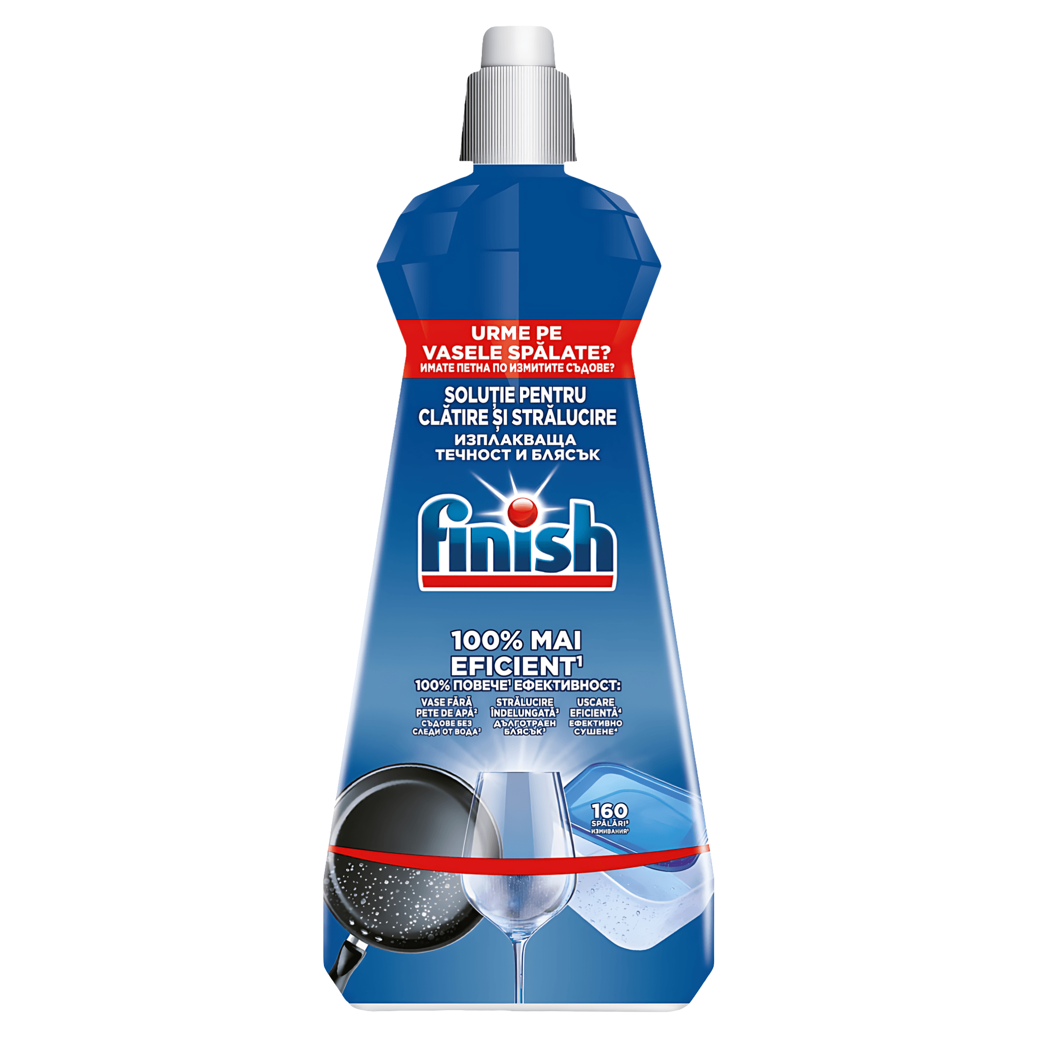 Solutie de clatire Finish pentru masina de spalat vase 800ml