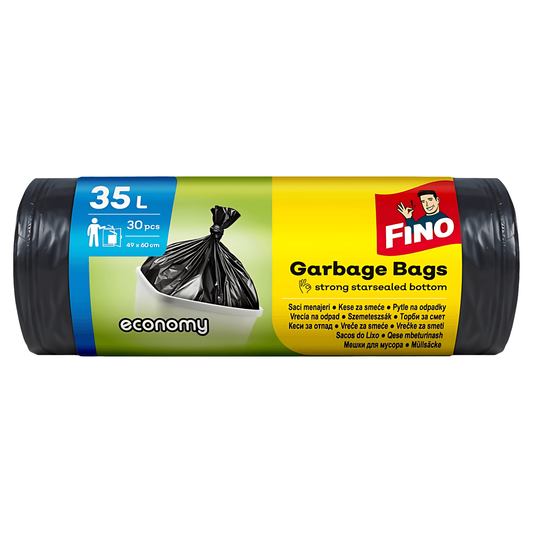 Saci gunoi Fino, 35 l, 30 bucati