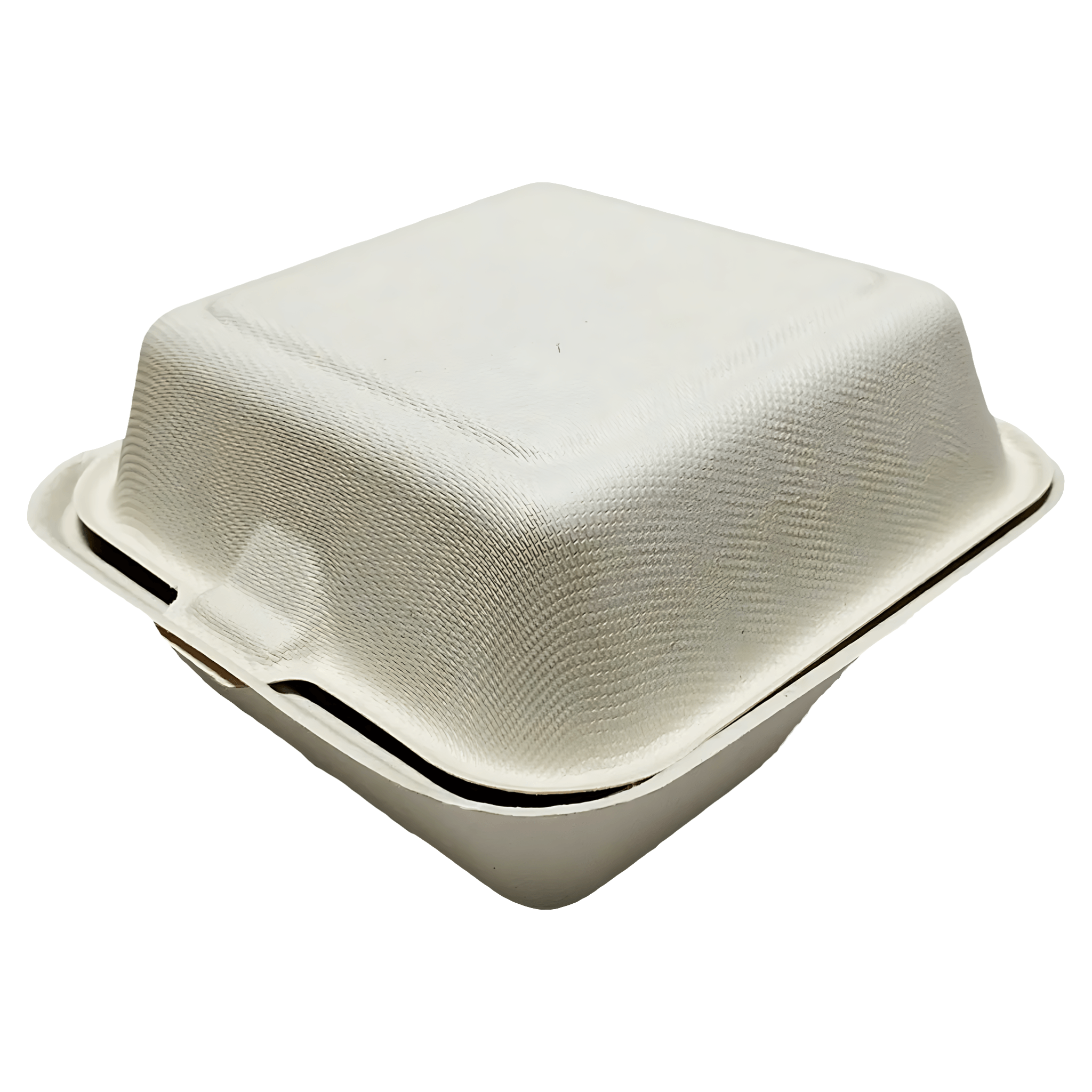 Set caserole de unica folosinta, pentru hamburger, 5 bucati, 15 x 15 cm, trestie de zahar