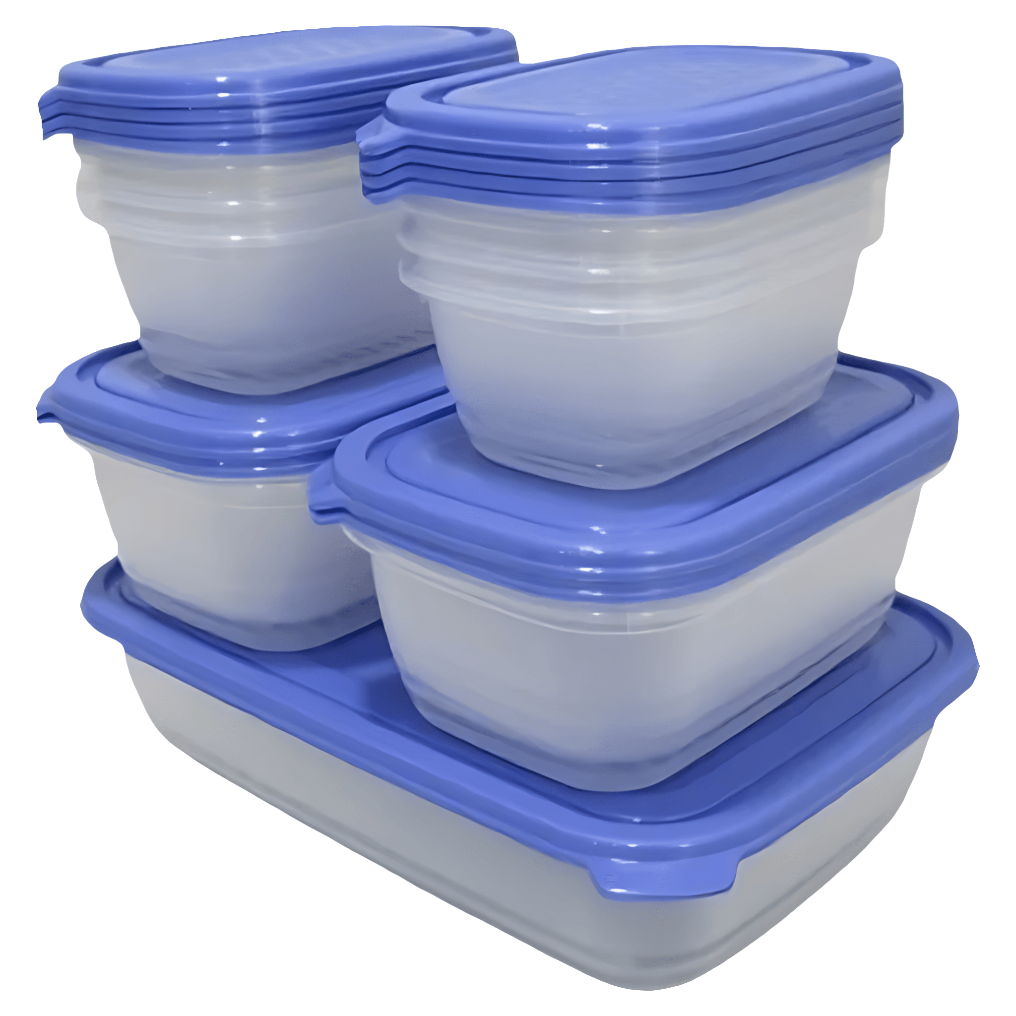 Set cutii alimentare cu capac Actuel, 13 bucati, plastic