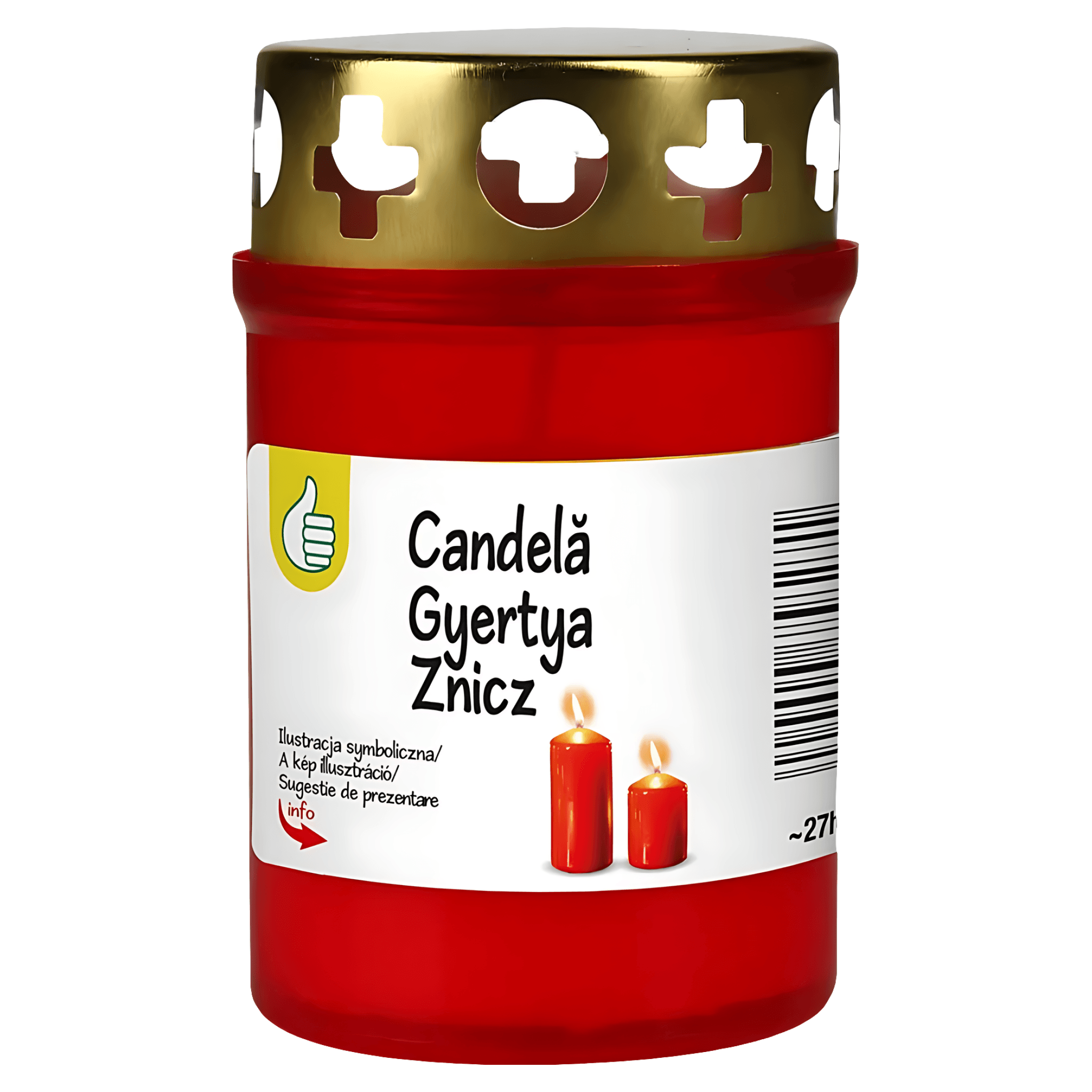 Candela din plastic 27H