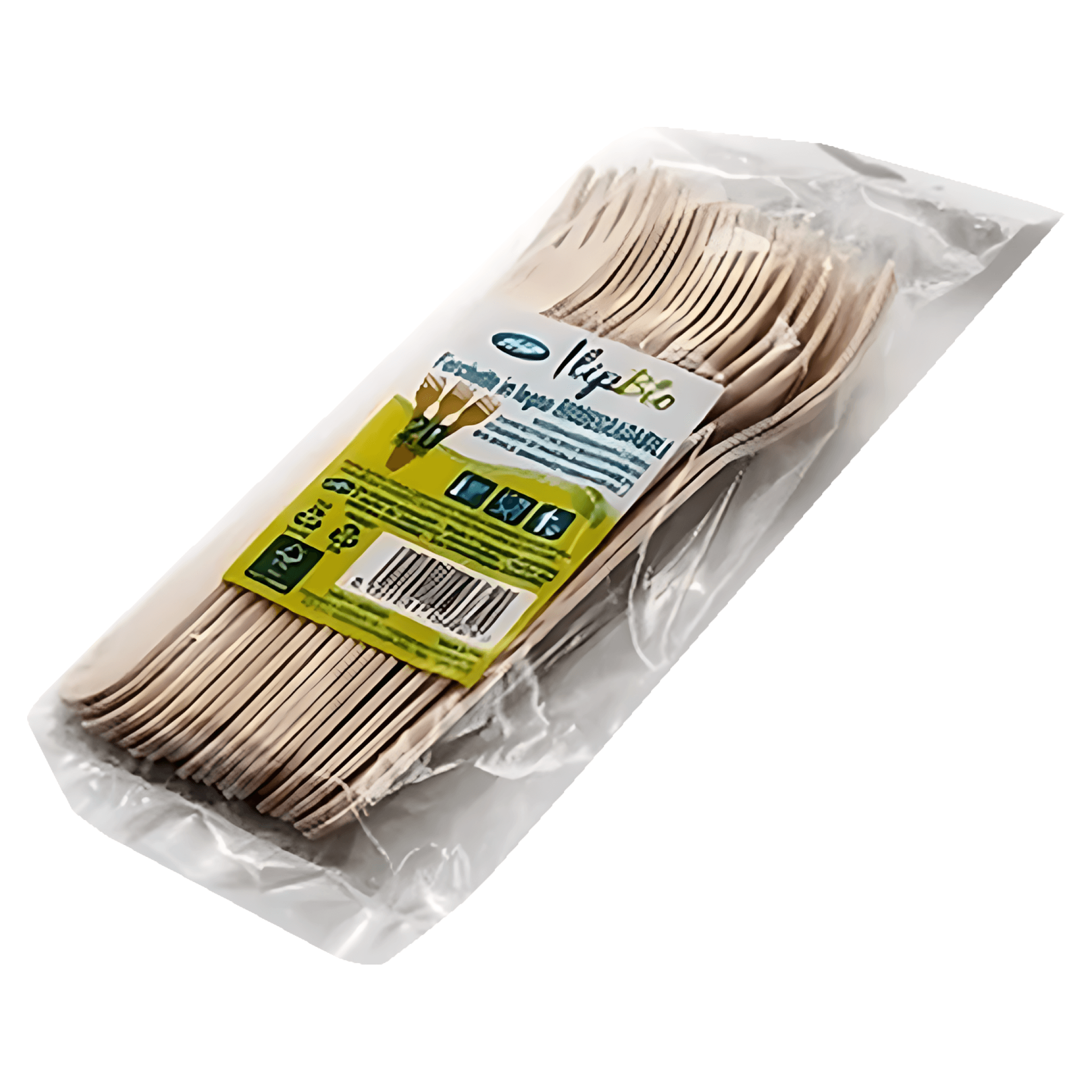 Set furculite de unica folosinta, 20 bucati, 16 cm, lemn