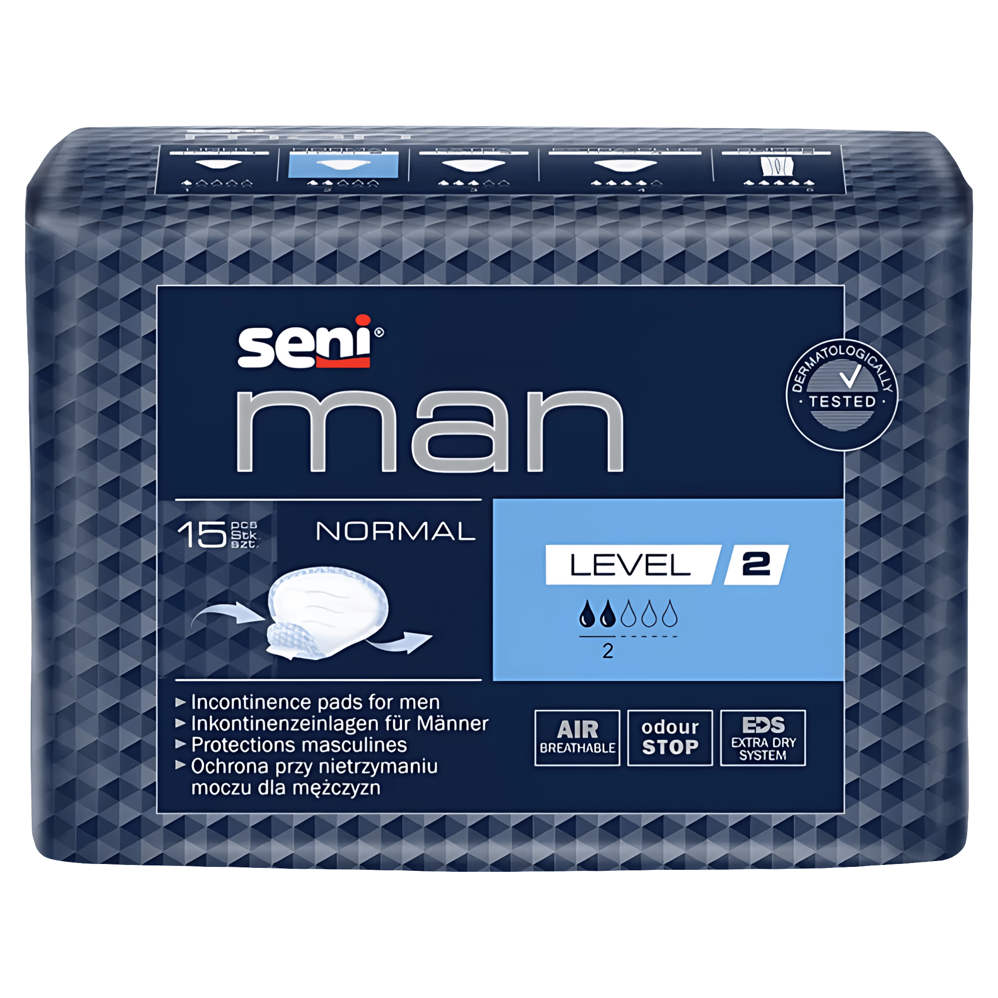 Absorbante pentru incontinenta Seni Man Normal, 15 bucati