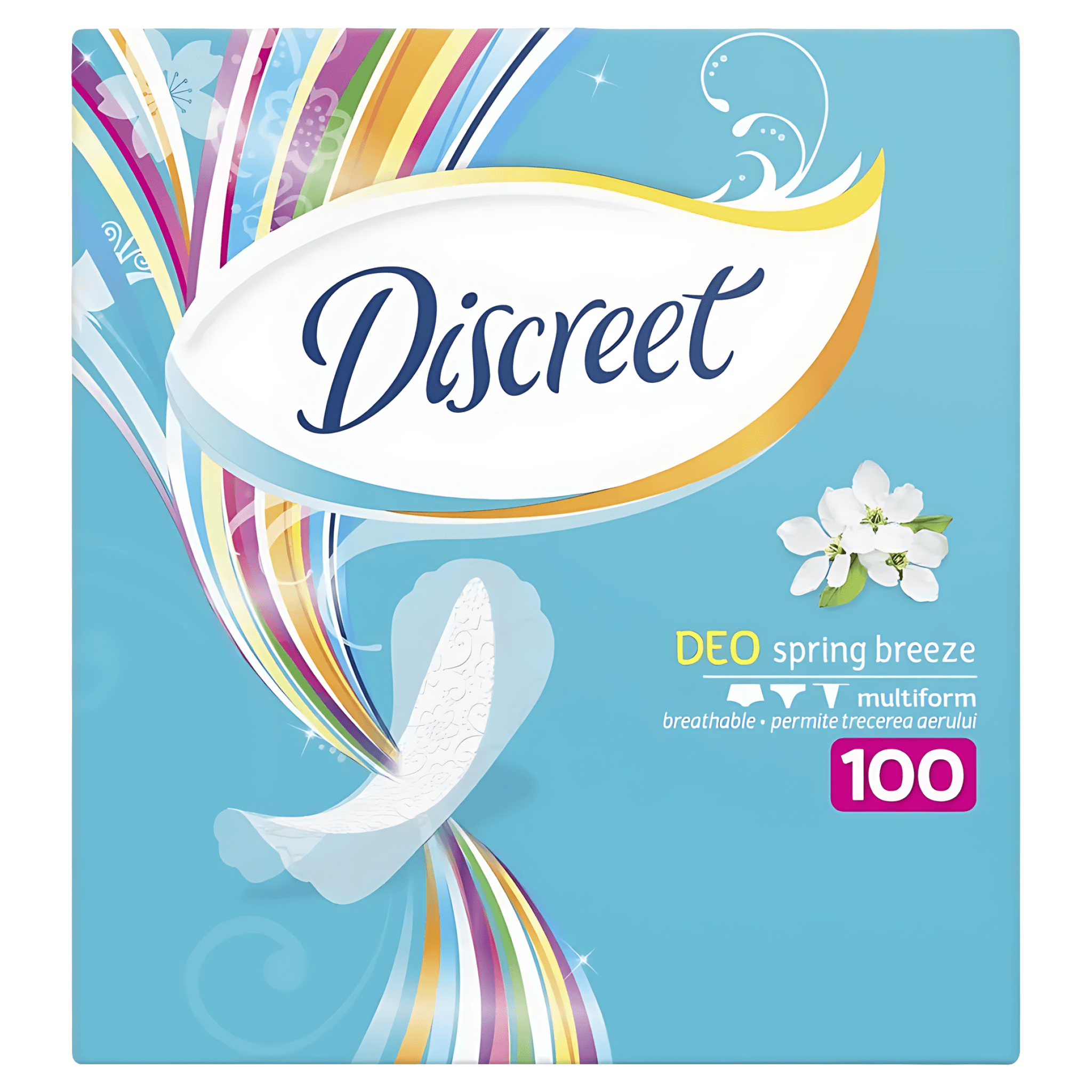 Absorbante zilnice Discreet Spring Breeze, 100 bucati