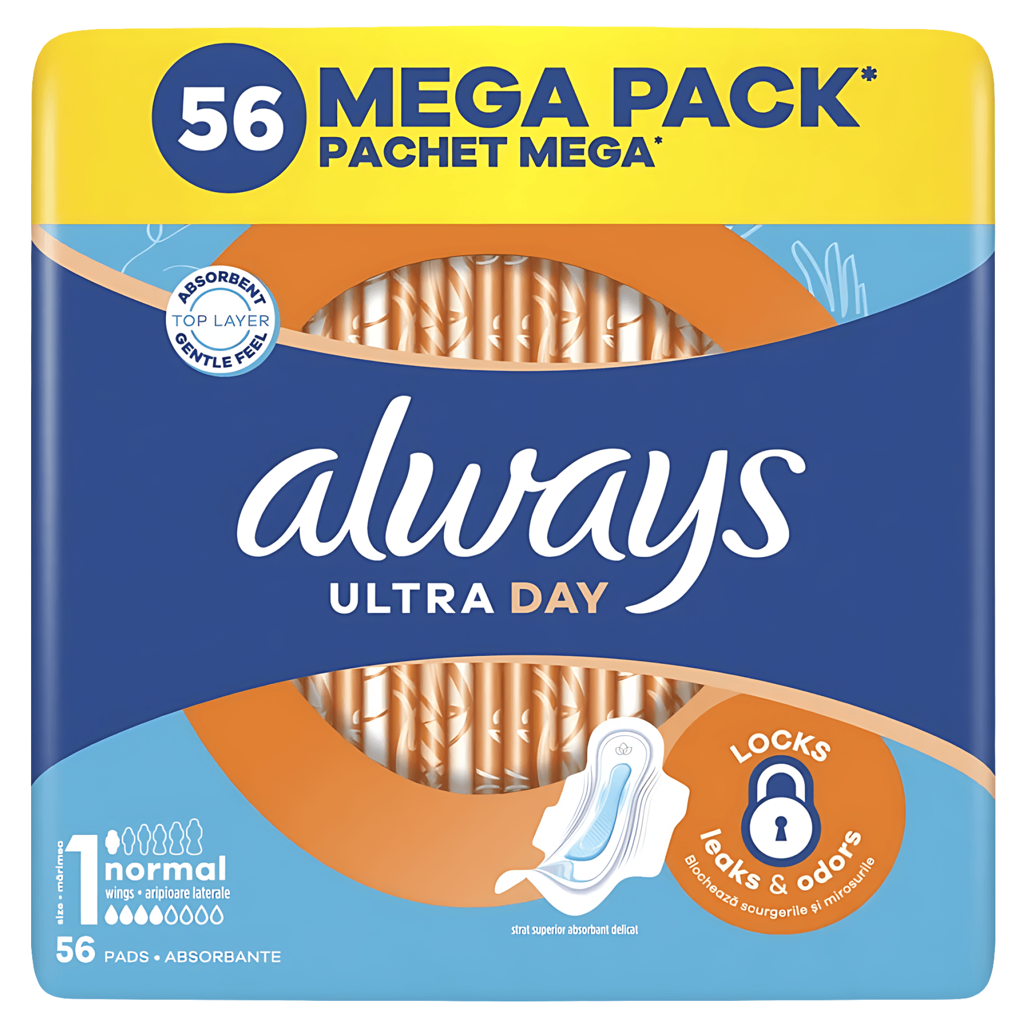 Absorbante Always Ultra Normal, 56 bucati
