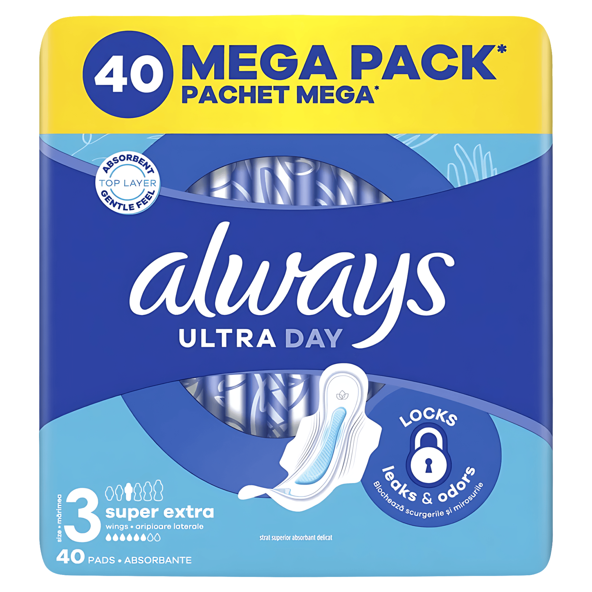 Absorbante Always Ultra Day & Night, 40 bucati