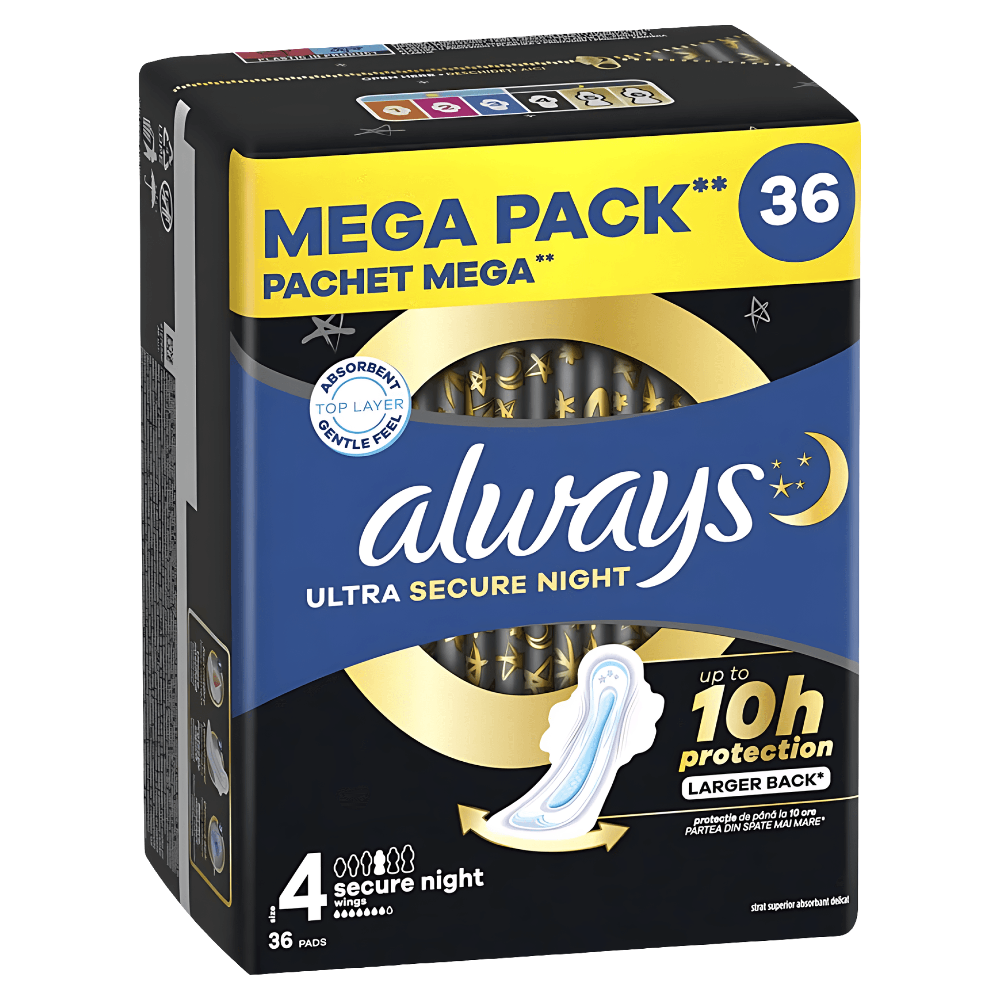 Absorbante Always Ultra Secure Night, 36 bucati