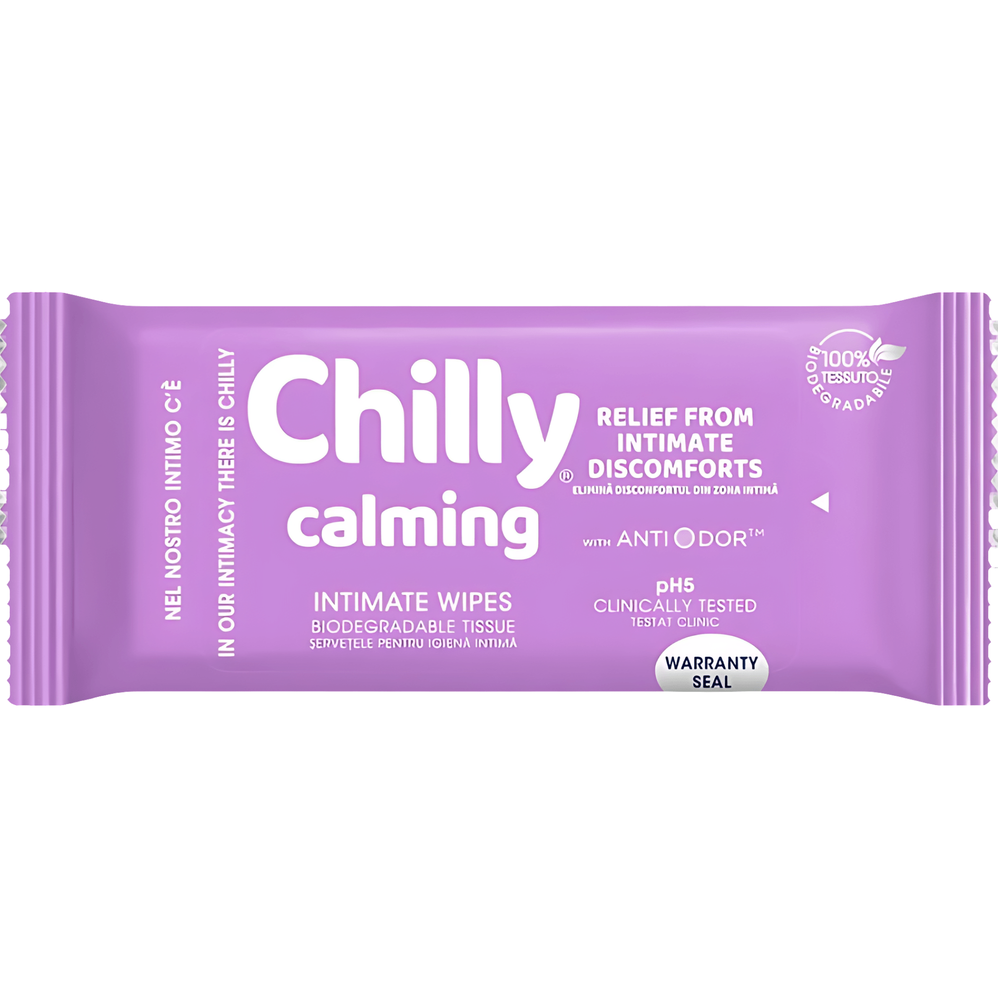 Servetele pentru igiena intima Chilly Calming, 12 bucati