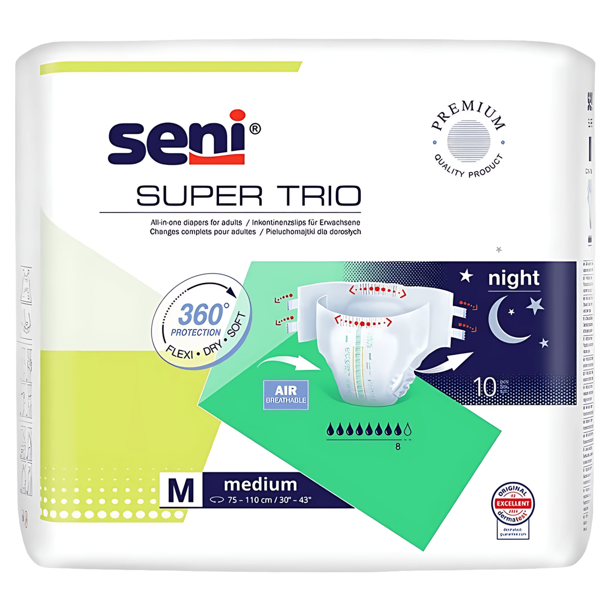 Scutec incontinenta Super Seni Trio Medium, 10 bucati