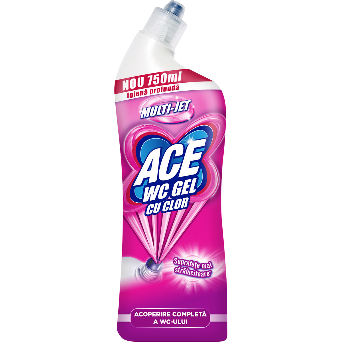 Gel wc cu clor Ace, 750 ml