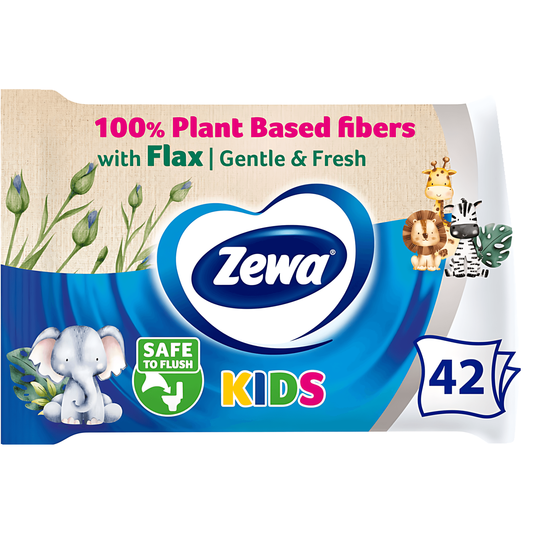 Hartie igienica umeda Zewa Kids, 42 de bucati