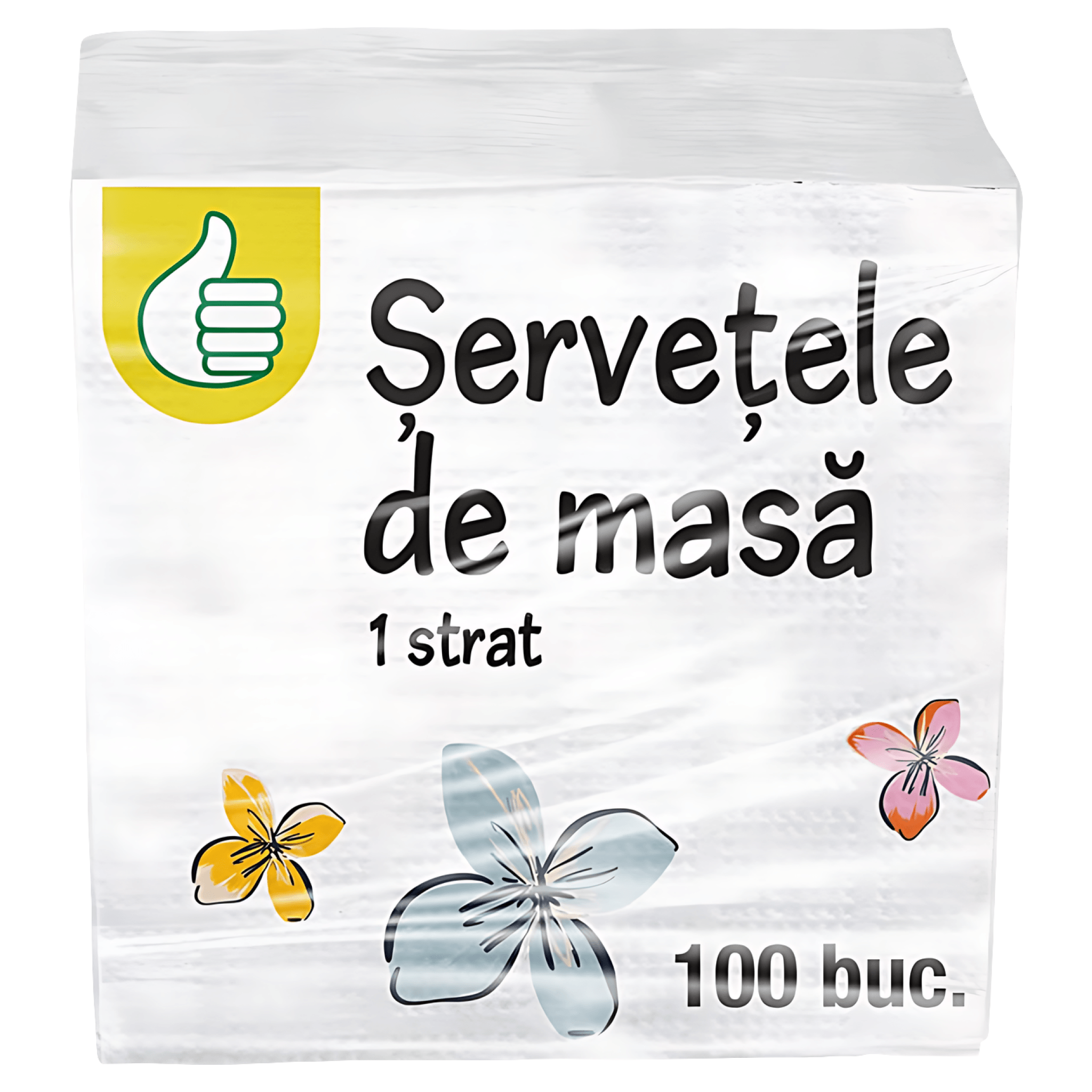 Servetele de masa Auchan, 1 strat, 100 servetele, 30 x 30cm