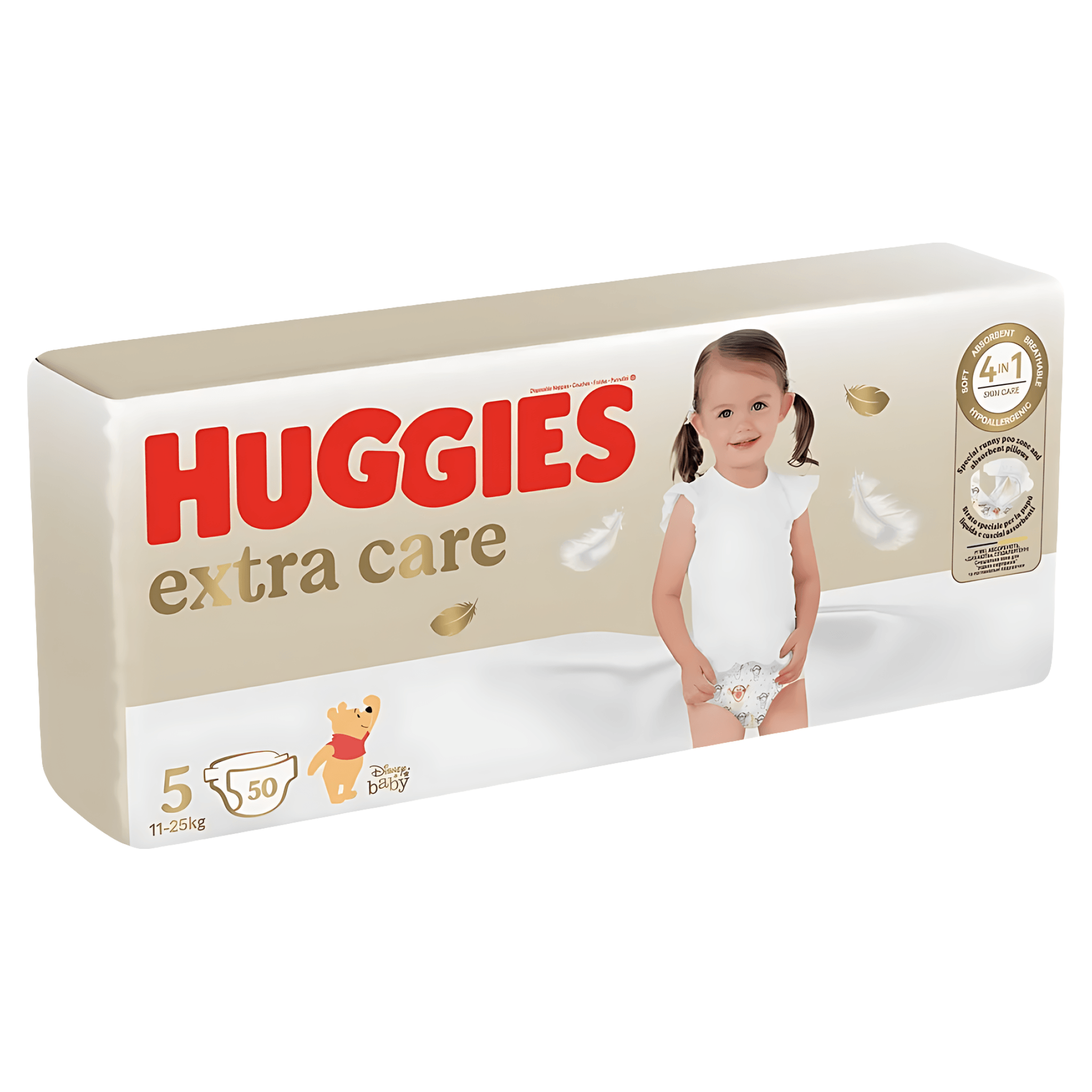 Scutece Huggies Extra Care Mega, marimea 5, 11 - 25 kg, 50 bucati