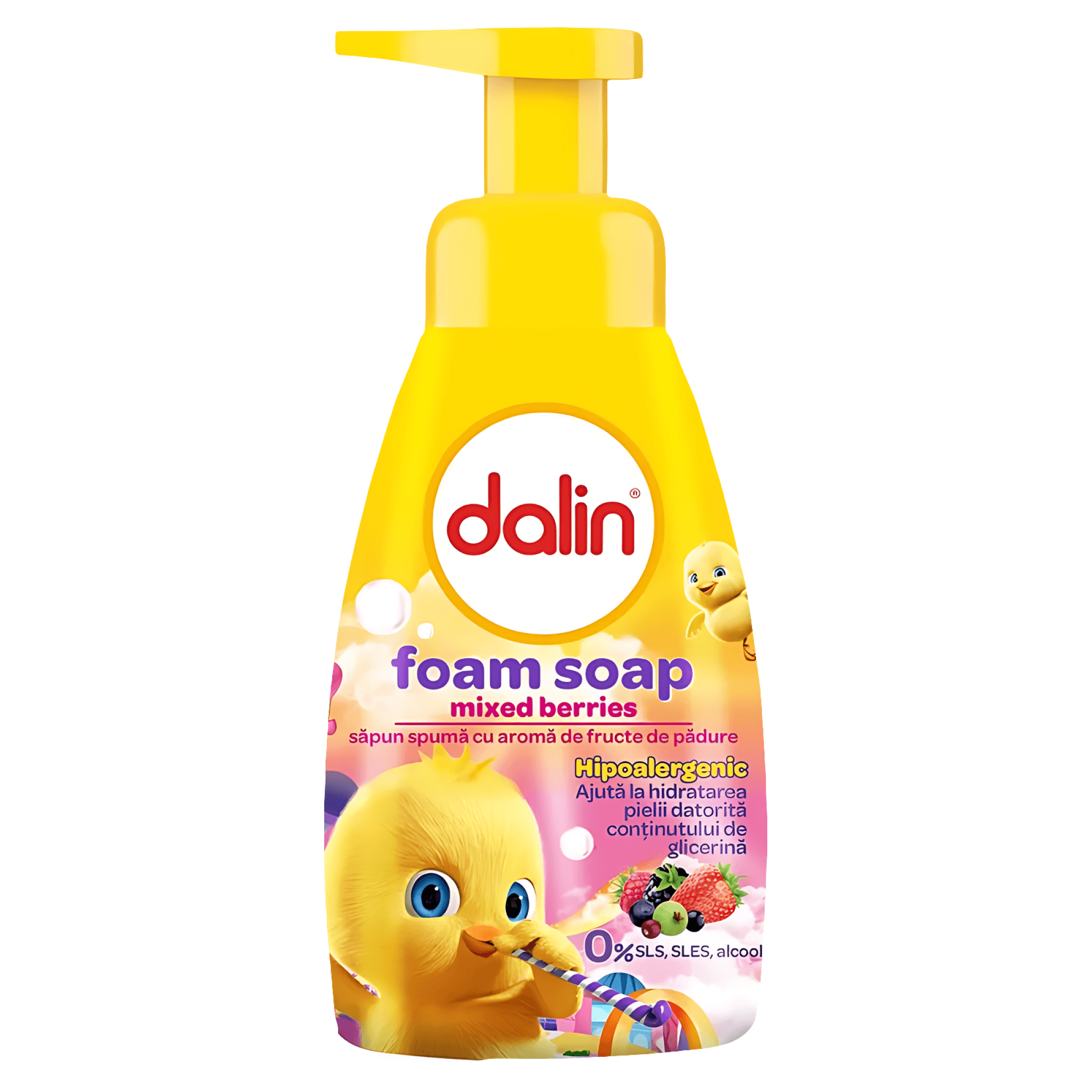 Sapun spuma Dalin cu fructe de padure, 200 ml
