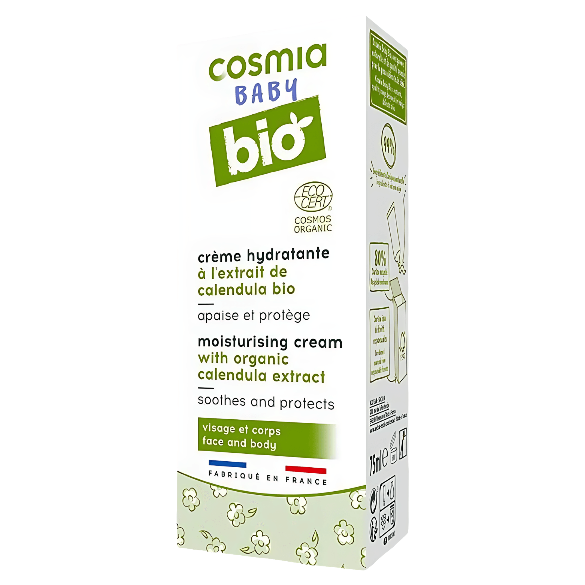 Crema hidratanta Baby Cosmia Bio, cu extract de galbenele, 75ml