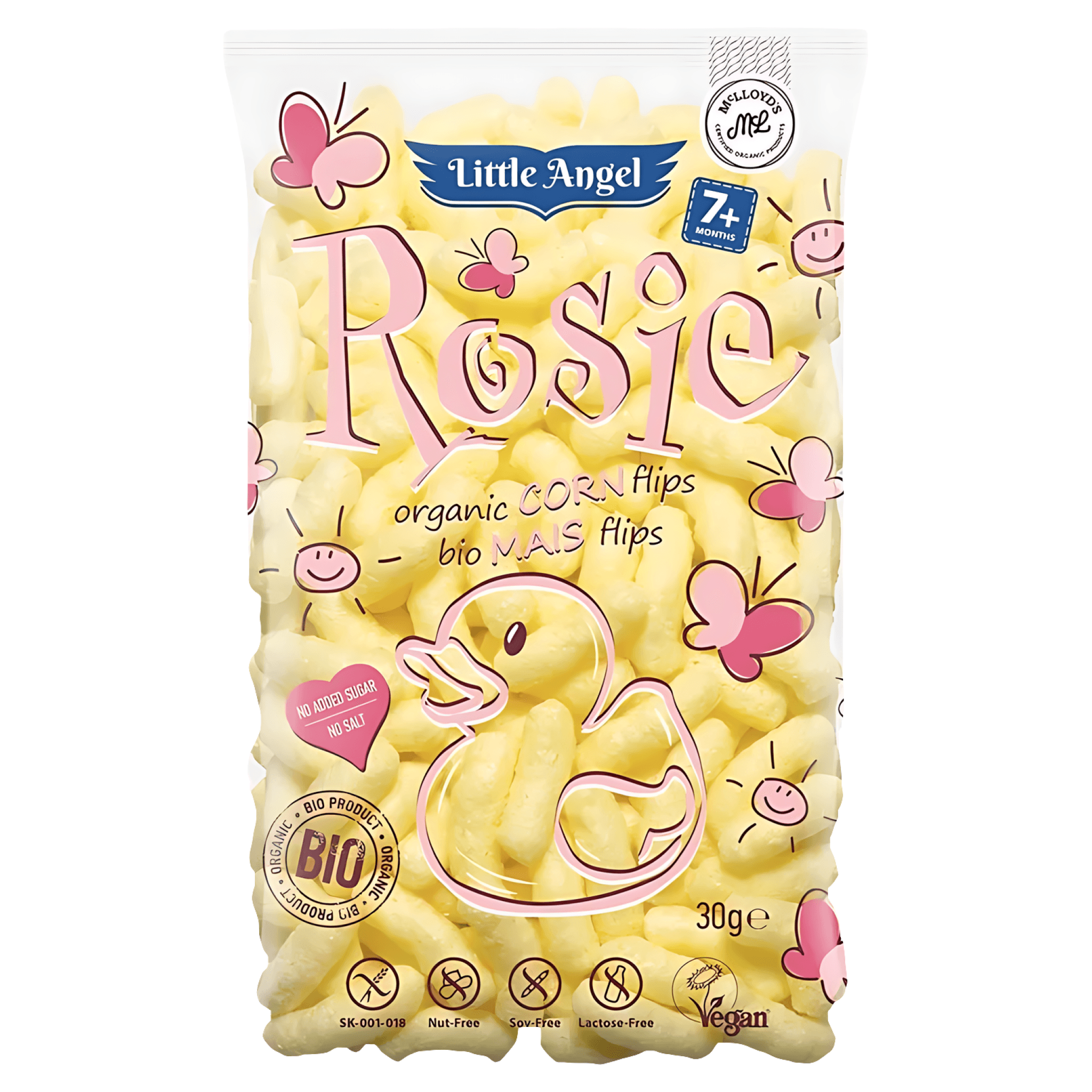 Pufuleti eco din porumb Rosie, de la 7 luni, 30 g