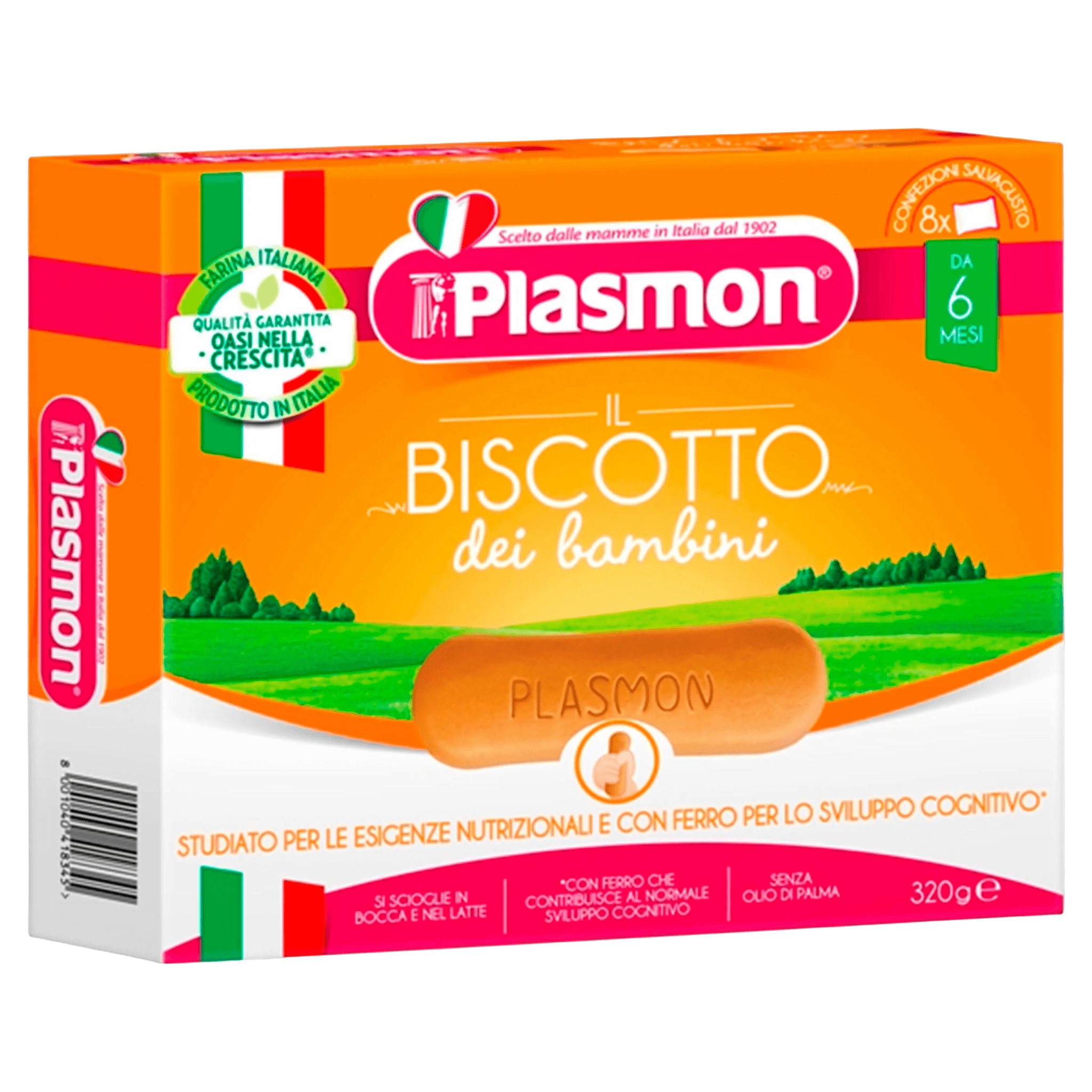 Biscuiti cu vitamine si minerale Plasmon, de la 6 luni, 320 g