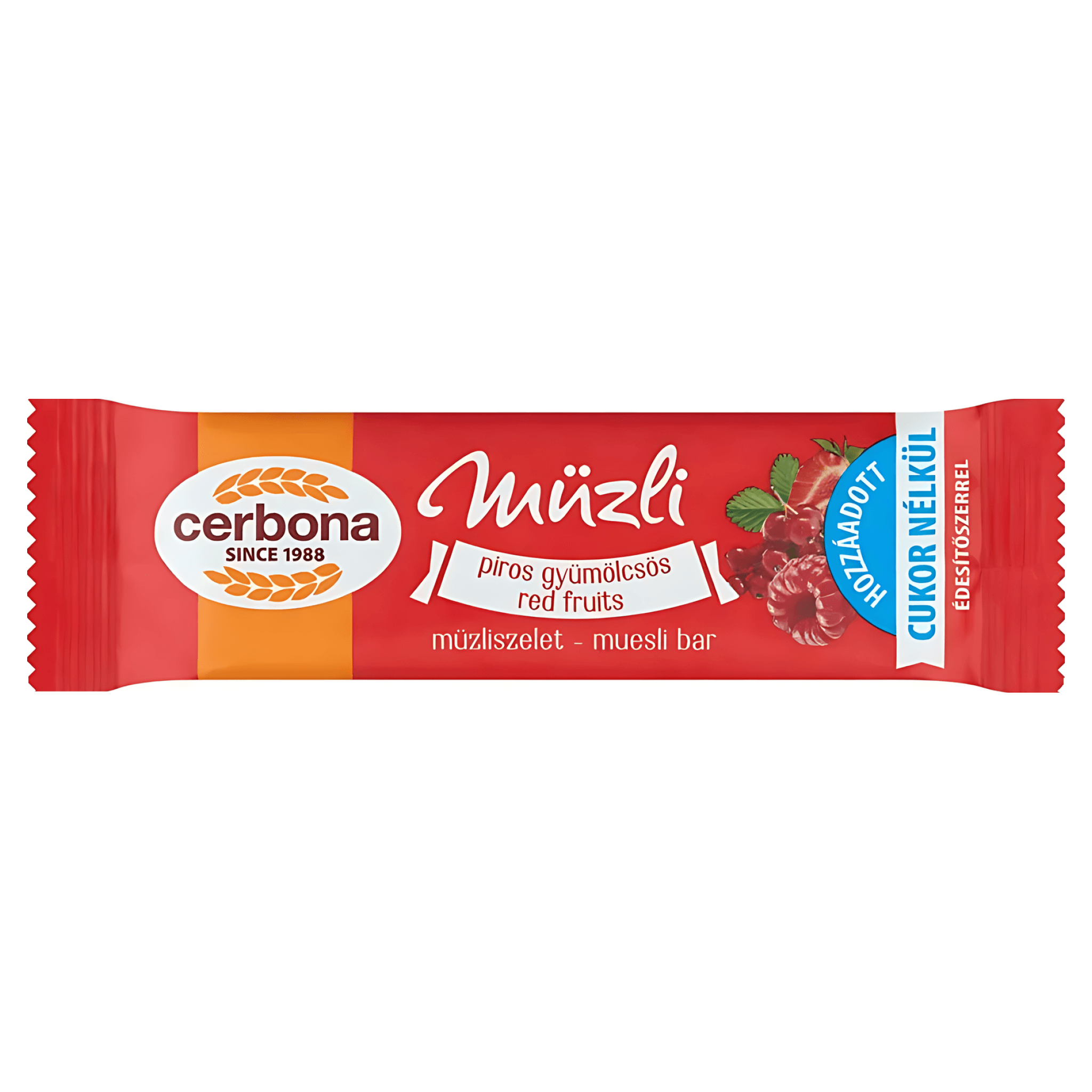 Baton de muesli Cerbona, fara zahar, 20 g