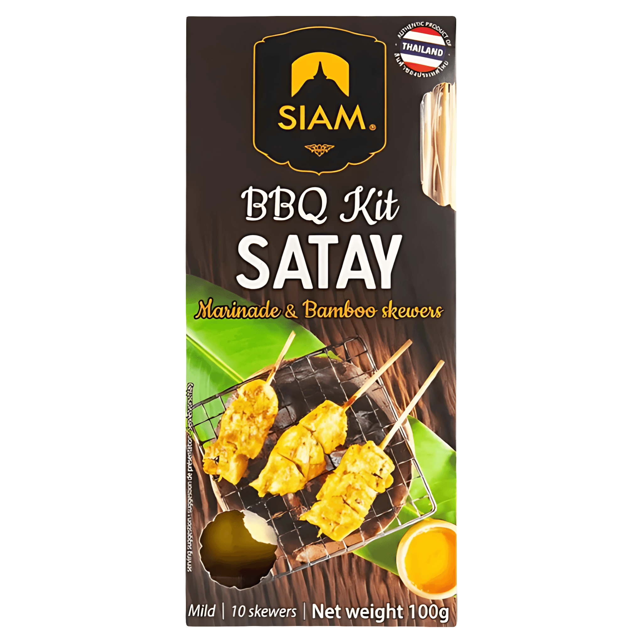 Kit BBQ Thai Satay deSiam, marinada + tepuse, 100 g