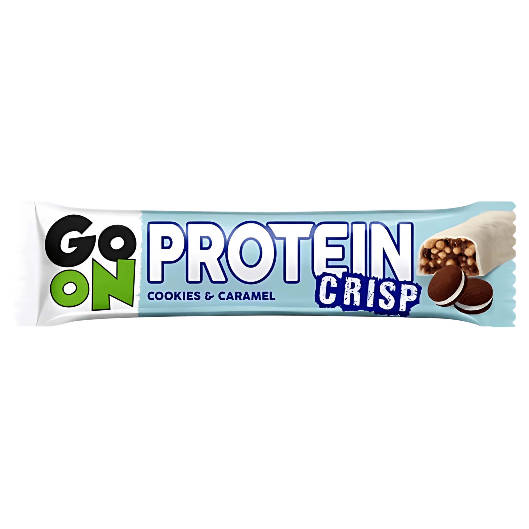 Baton proteic cu biscuiti si caramel Sante Go On Crisp, 50 g