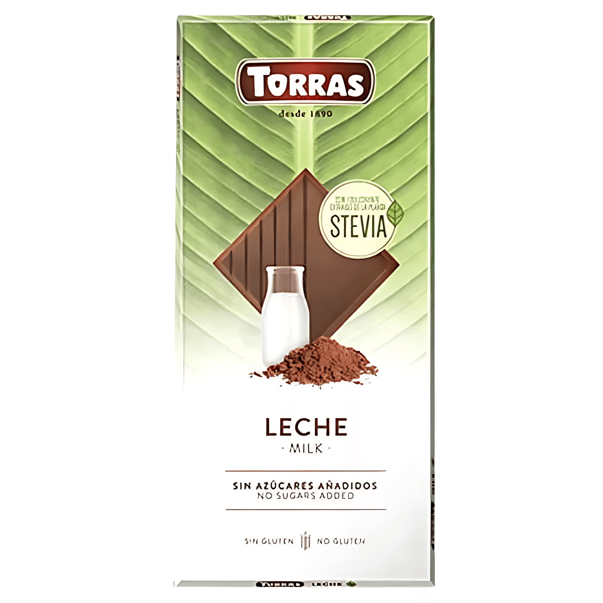 Ciocolata cu lapte Torras, fara zahar adaugat, 100 g