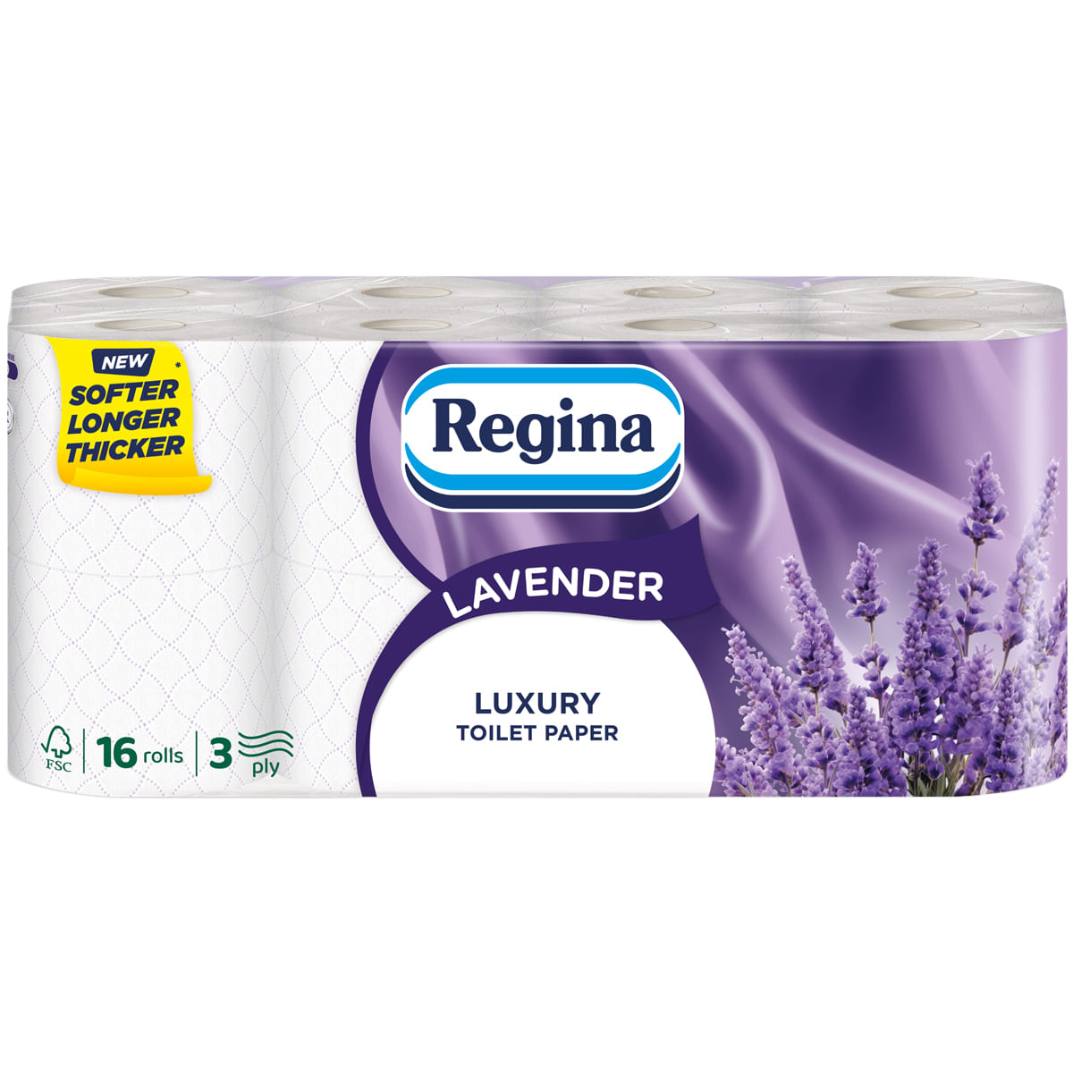 Hartie igienica Regina Lavender, 16 role, 3 straturi