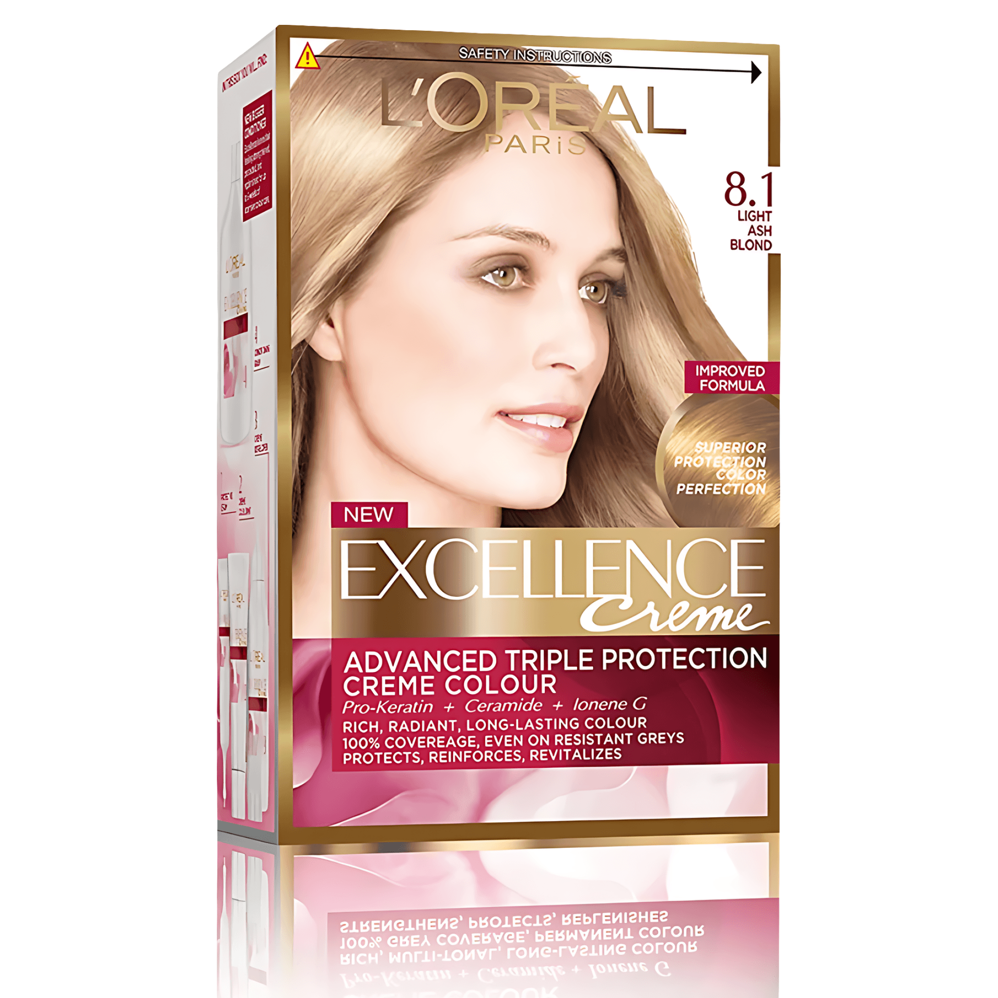 Vopsea de par permanenta L'Oreal Excellence Creme 8.1 Natural Ash Blonde