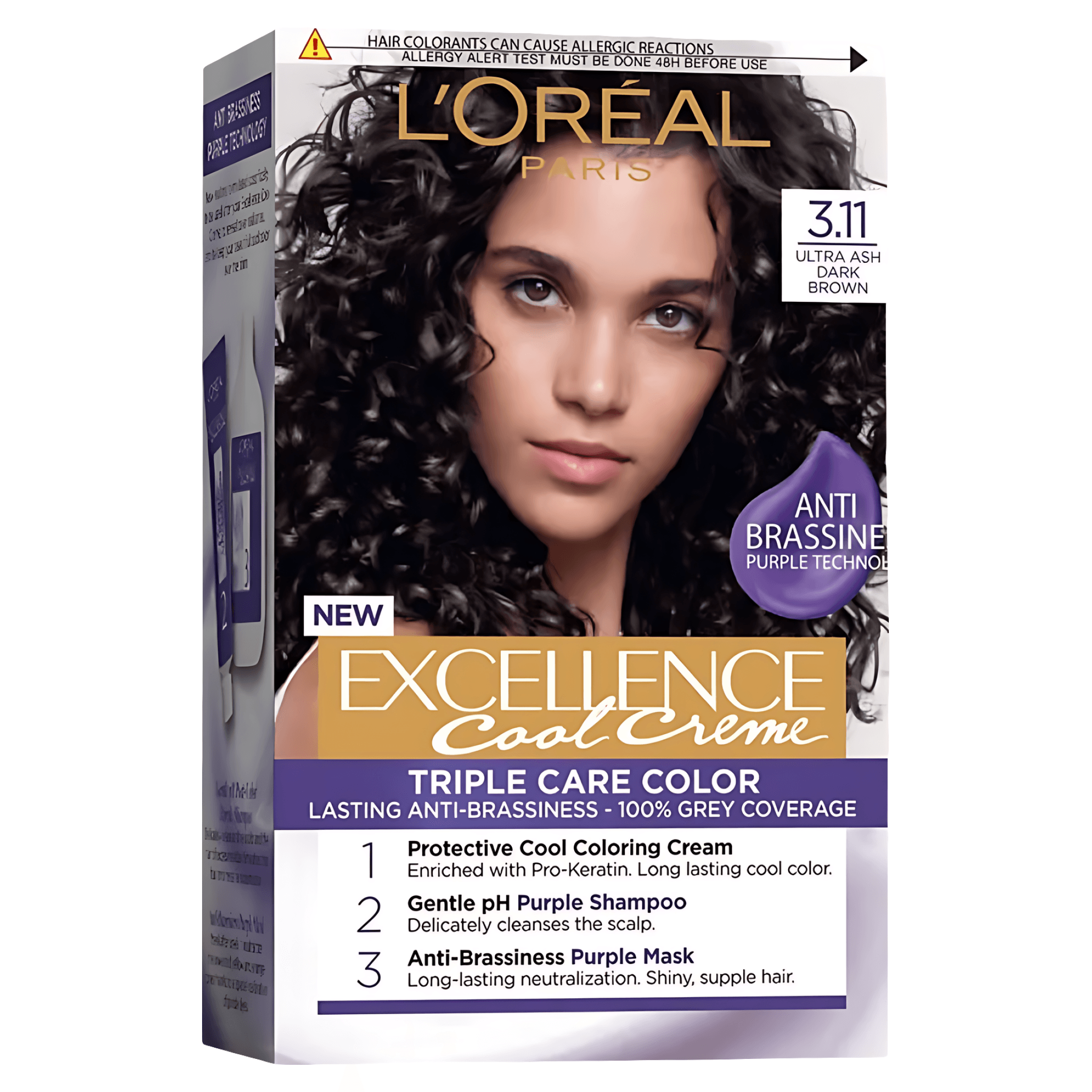 Vopsea permnanenta Excellence Cool Creme 3.11 Ultra Ash Dark Brown, 192 ml