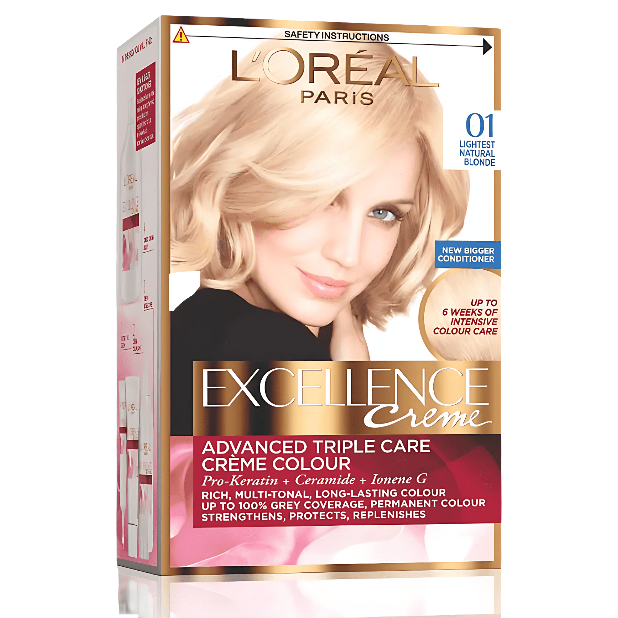 Vopsea de par permanenta L'Oreal Excellence Creme 01 Lightest Natural Blonde