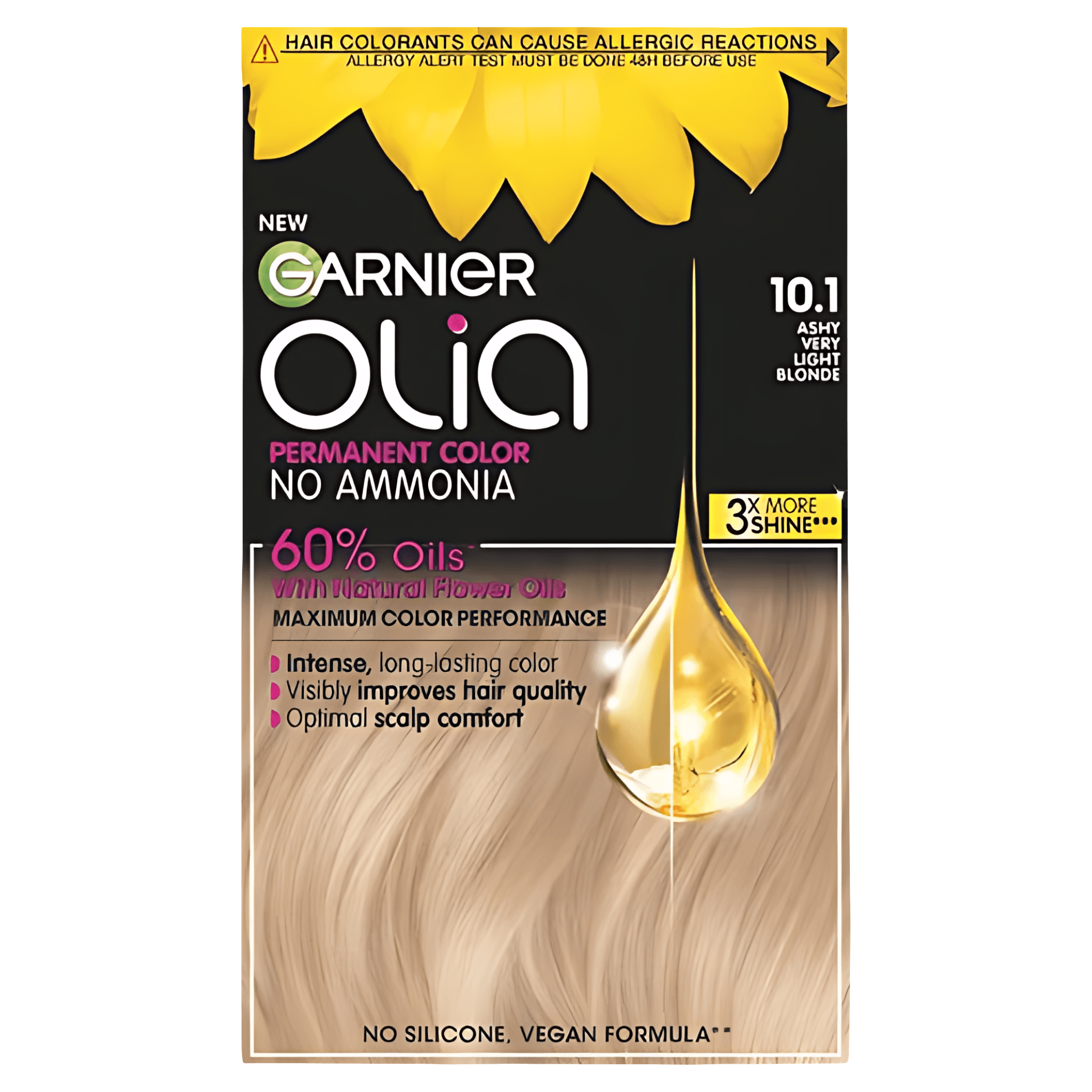 Vopsea permanenta pentru par Garnier Olia, 10.1 blond cenusiu