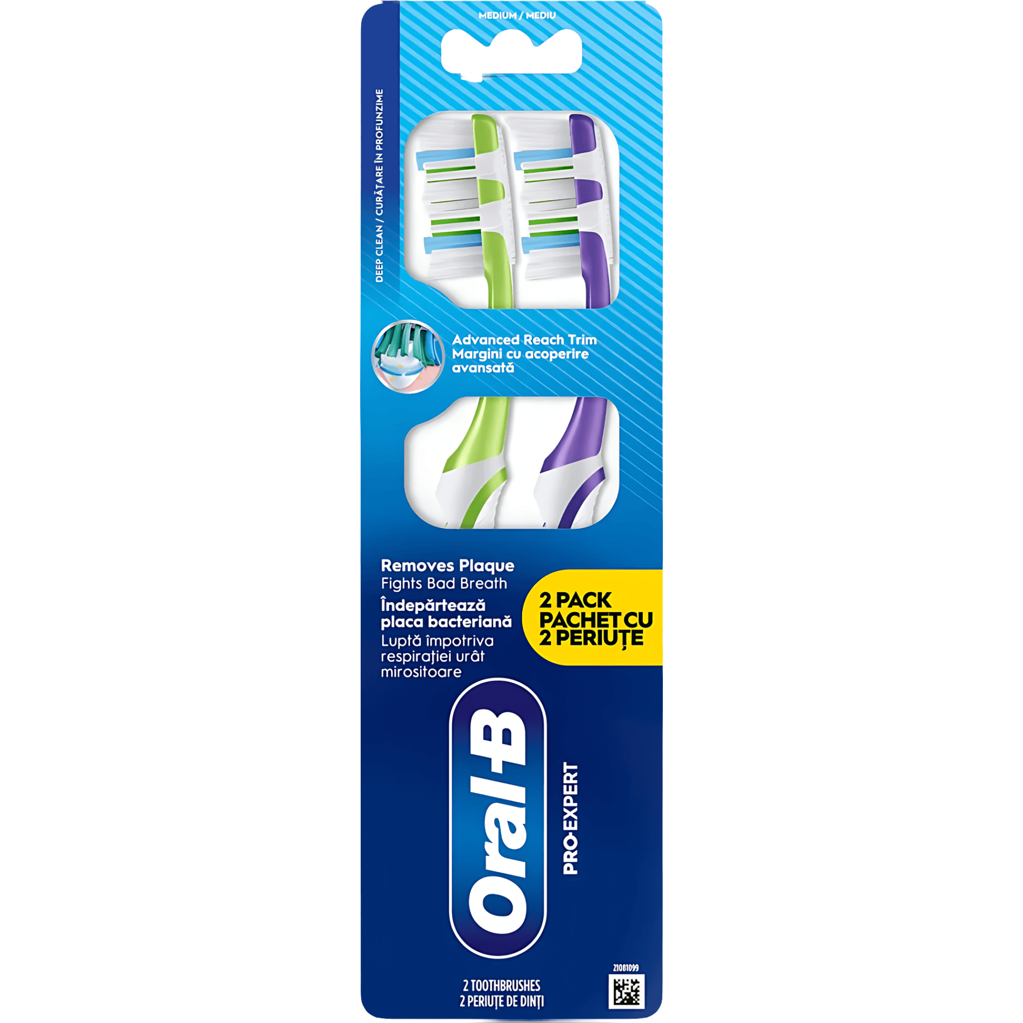 Periuta de dinti Oral-B Pro-Expert, 2 bucati