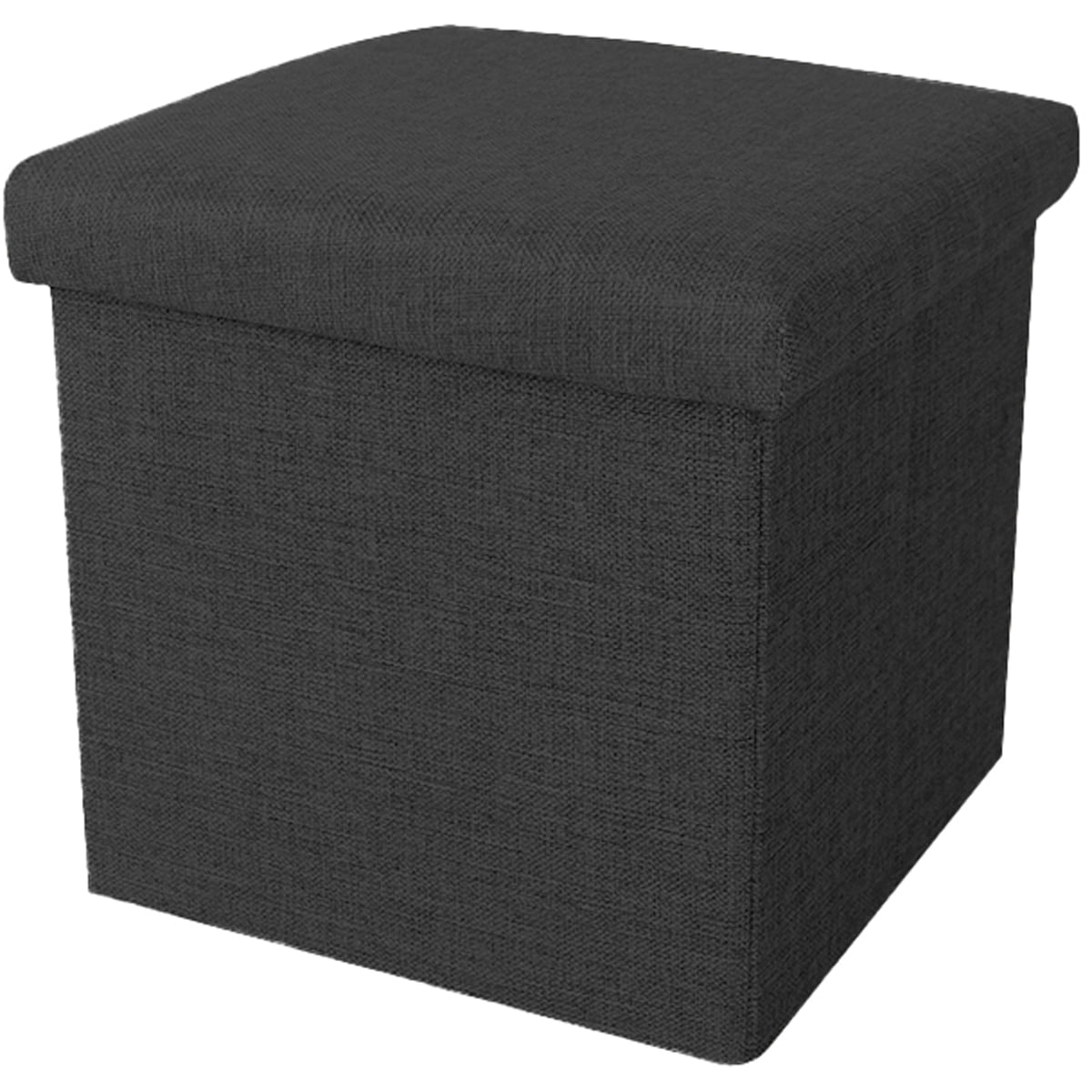 Taburet pliabil Actuel, 38 x 38 x 38 cm, negru