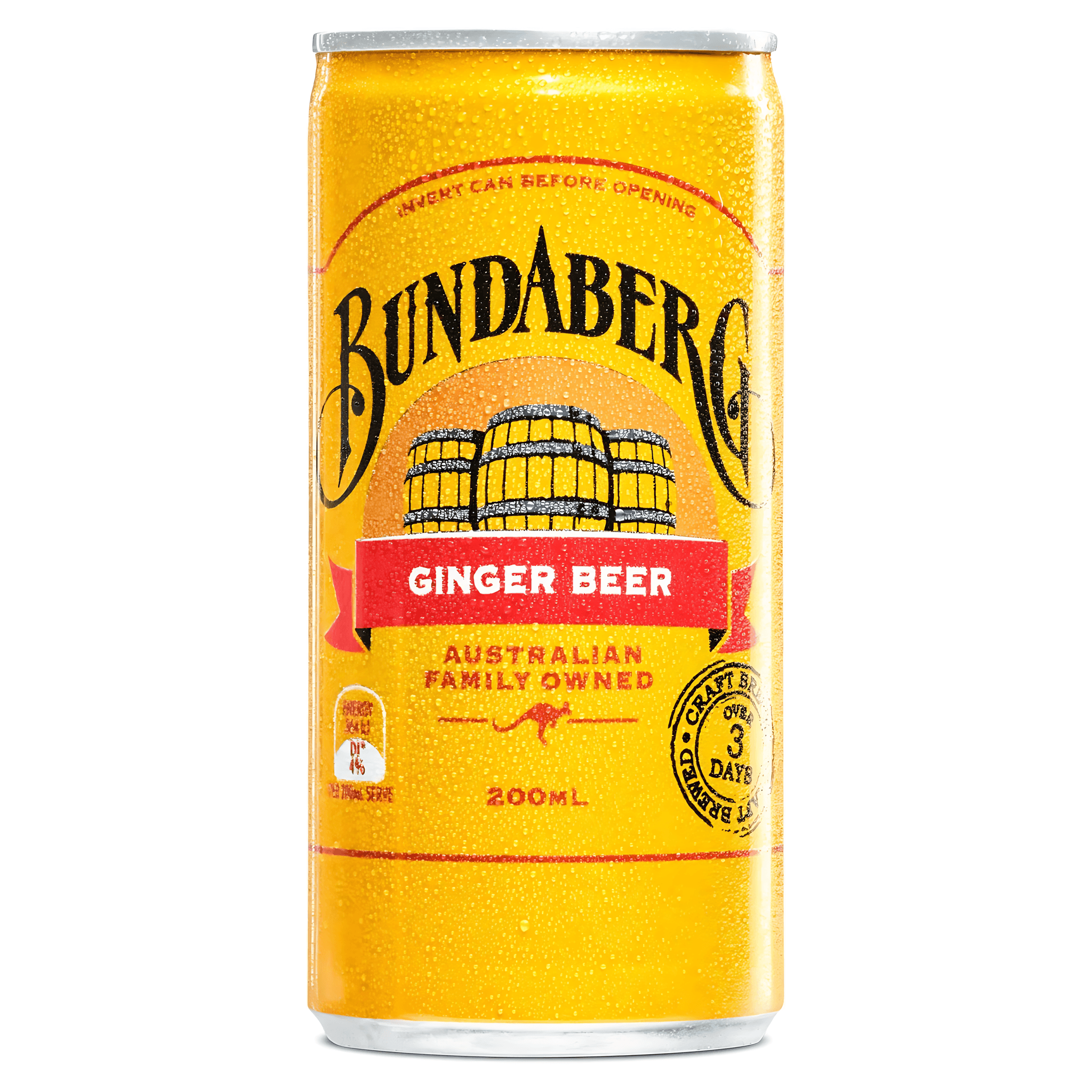 Bere aromatizata fara alcool Bundaberg Ginger Beer, 0.2 l