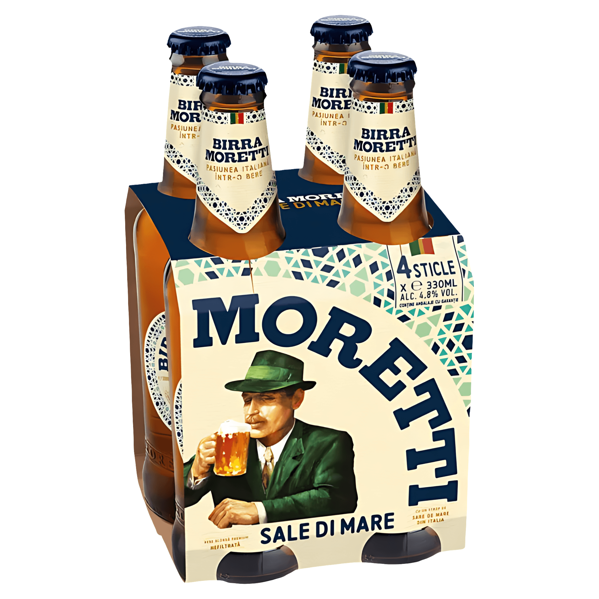 Bere blonda Birra Moretti Sale Di Mare, sticla, 4 x 0.33 l