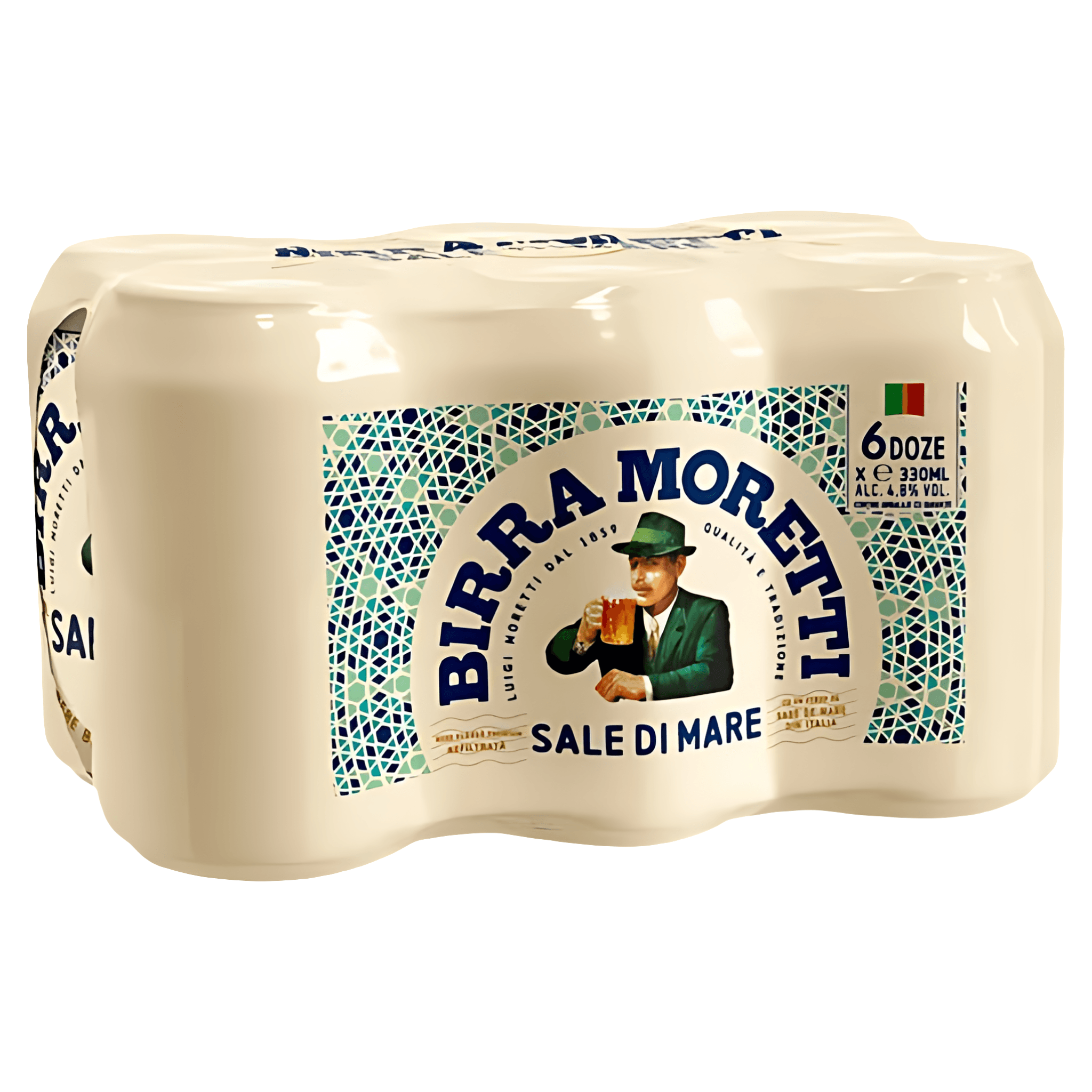 Bere blonda Birra Moretti Sale Di Mare, doza, 6 x 0.33l
