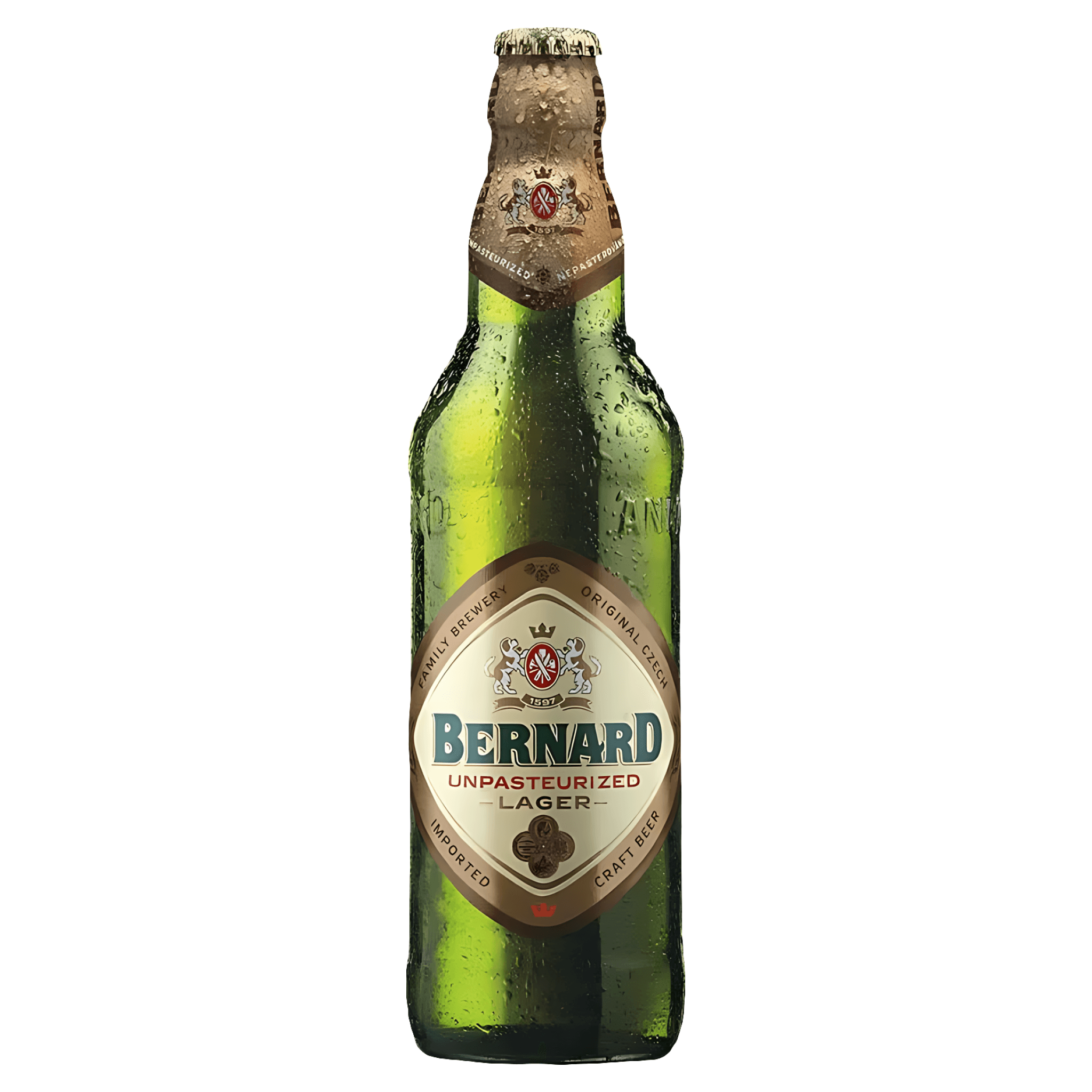 Bere blonda nepasteurizata Bernard, 0.5 l