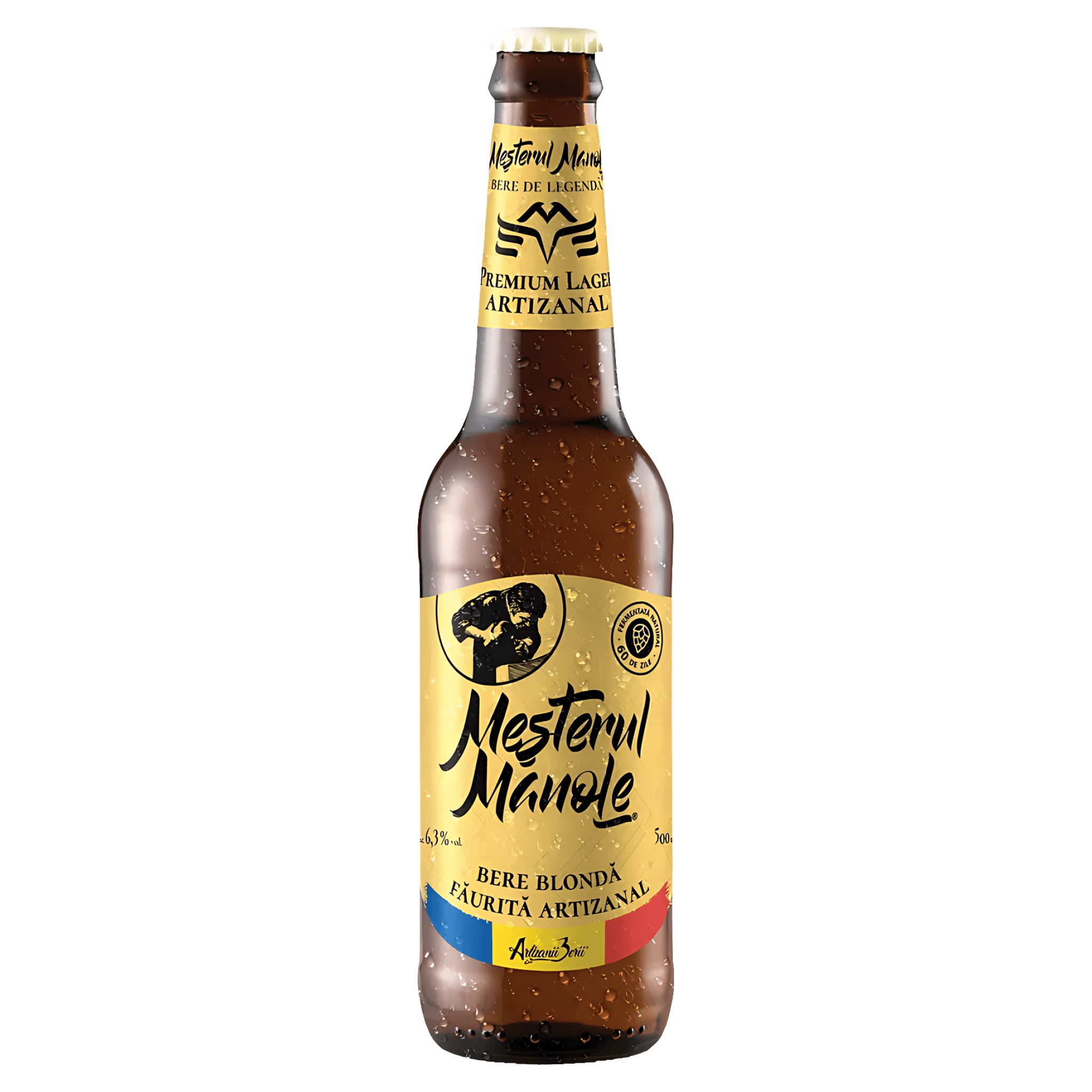 Bere artizanala blonda Mesterul Manole Premium, 0.5 l