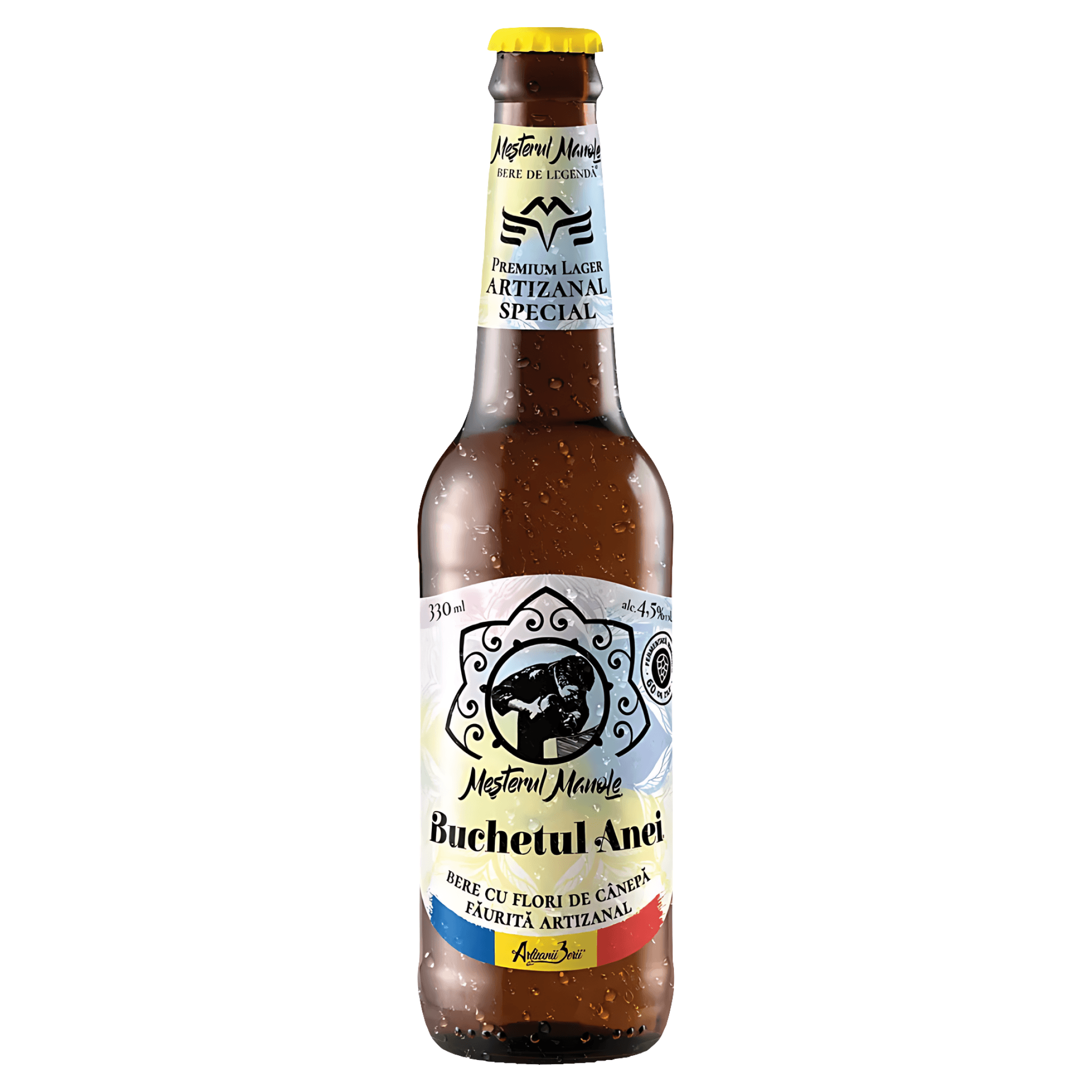 Bere artizanala blonda Mesterul Manole Buchetul Anei, 0.33 l